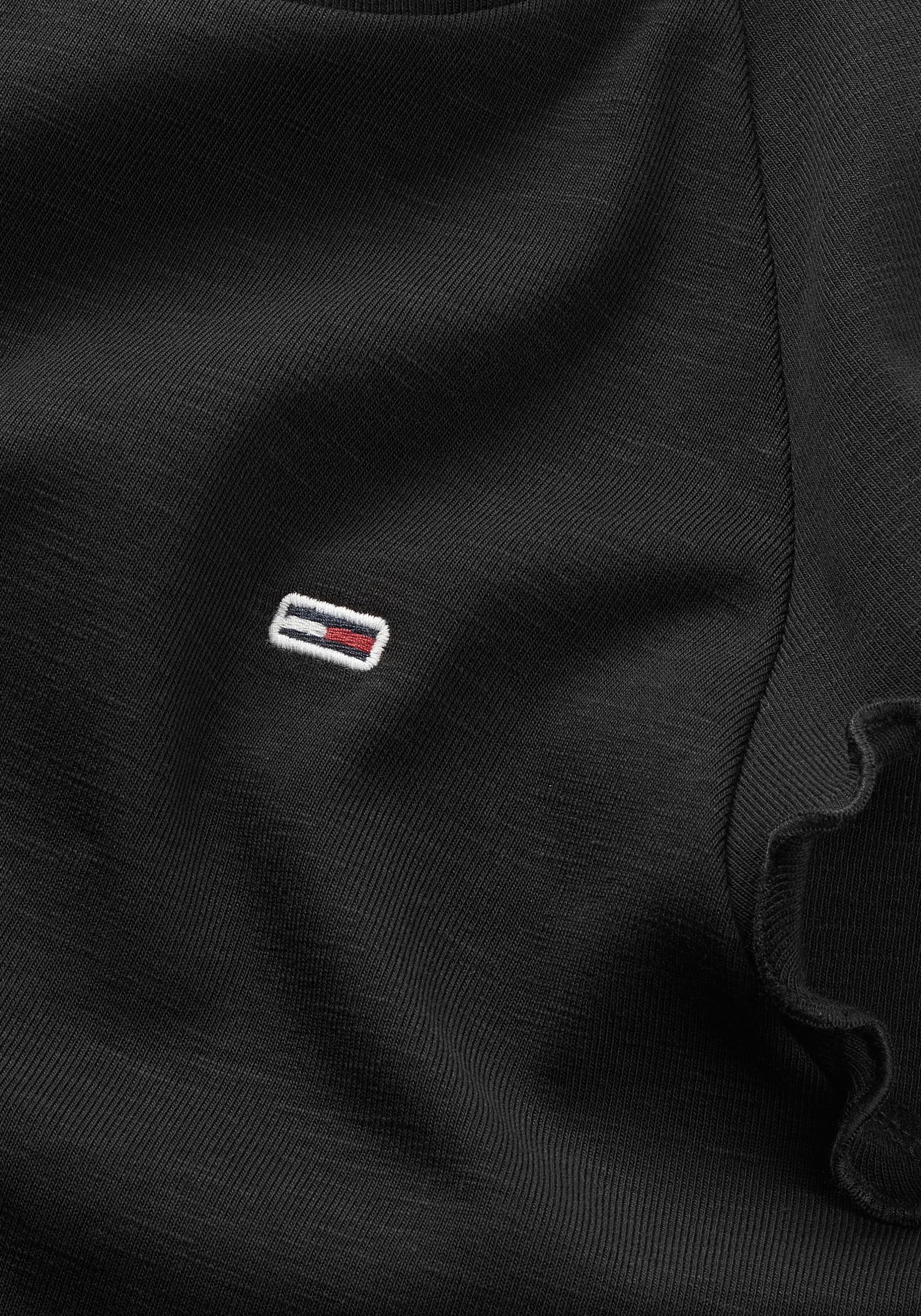 Tommy Jeans T-Shirt »TJW SLIM CRP BABYLOCK RIB TEE« mit gewelltem Abschlüssen am Ärmel & Saum