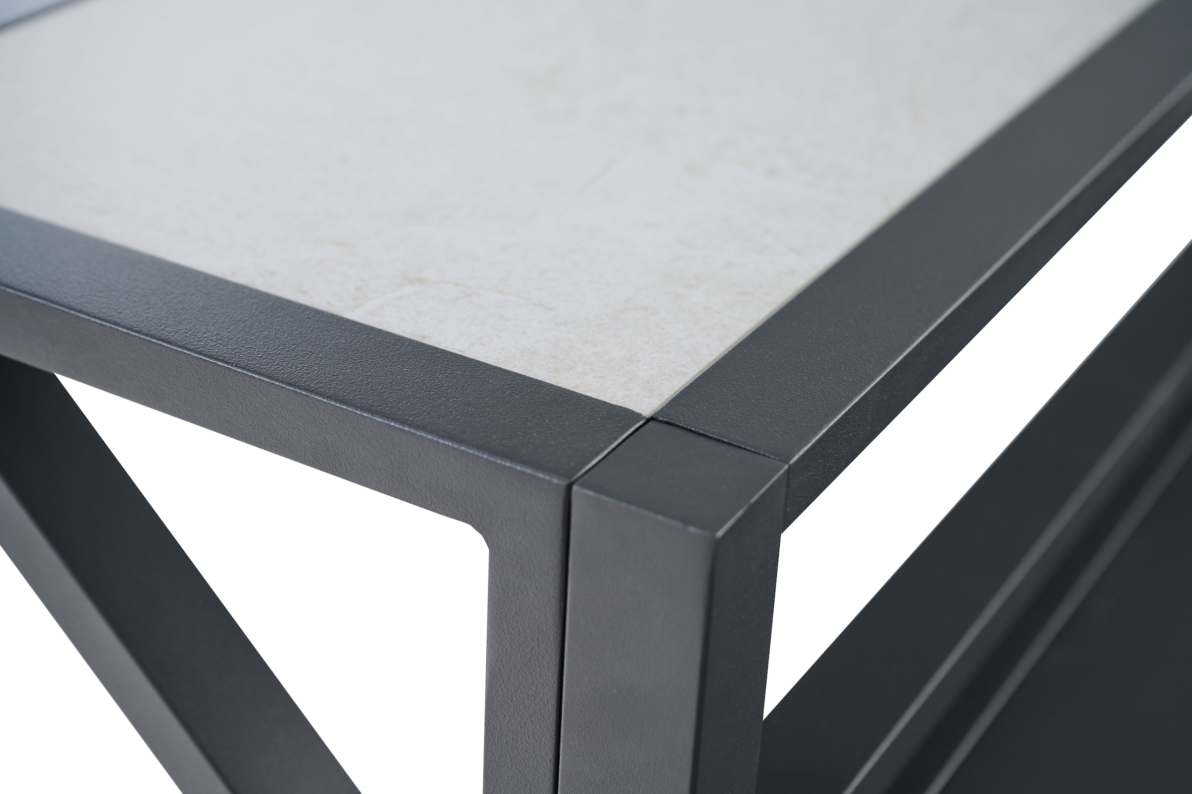 Siena Garden Gartentisch »PALMA Barelement« Aluminiumrahmen, Ranotex® Bezug dunkelgrau
