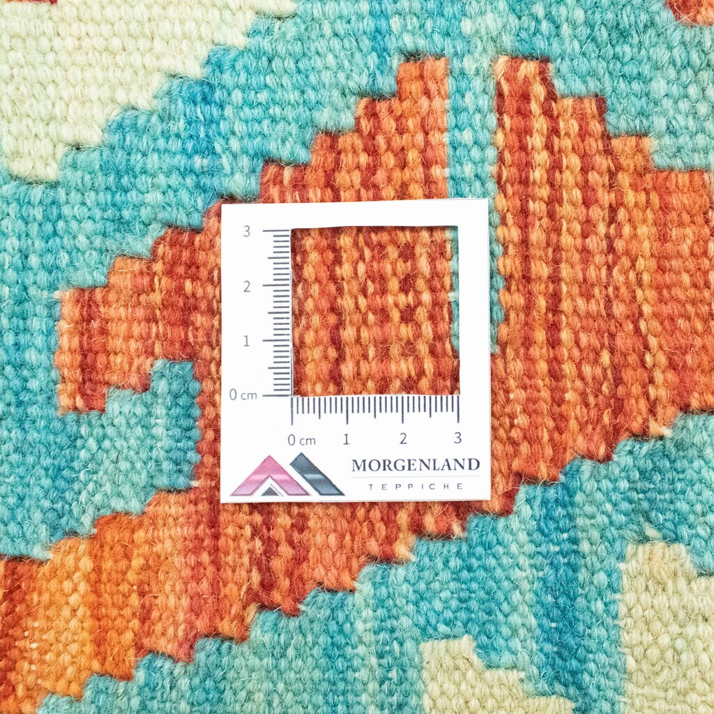 morgenland Wollteppich »Kelim Afghan Teppich handgewebt blau«, rechteckig
