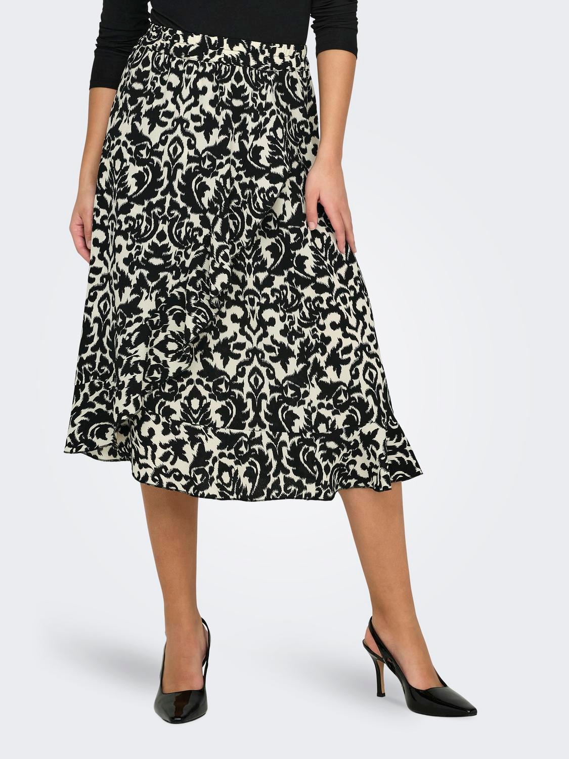 ONLY Wickelrock »ONLCARLY FLOUNCE LONG SKIRT«