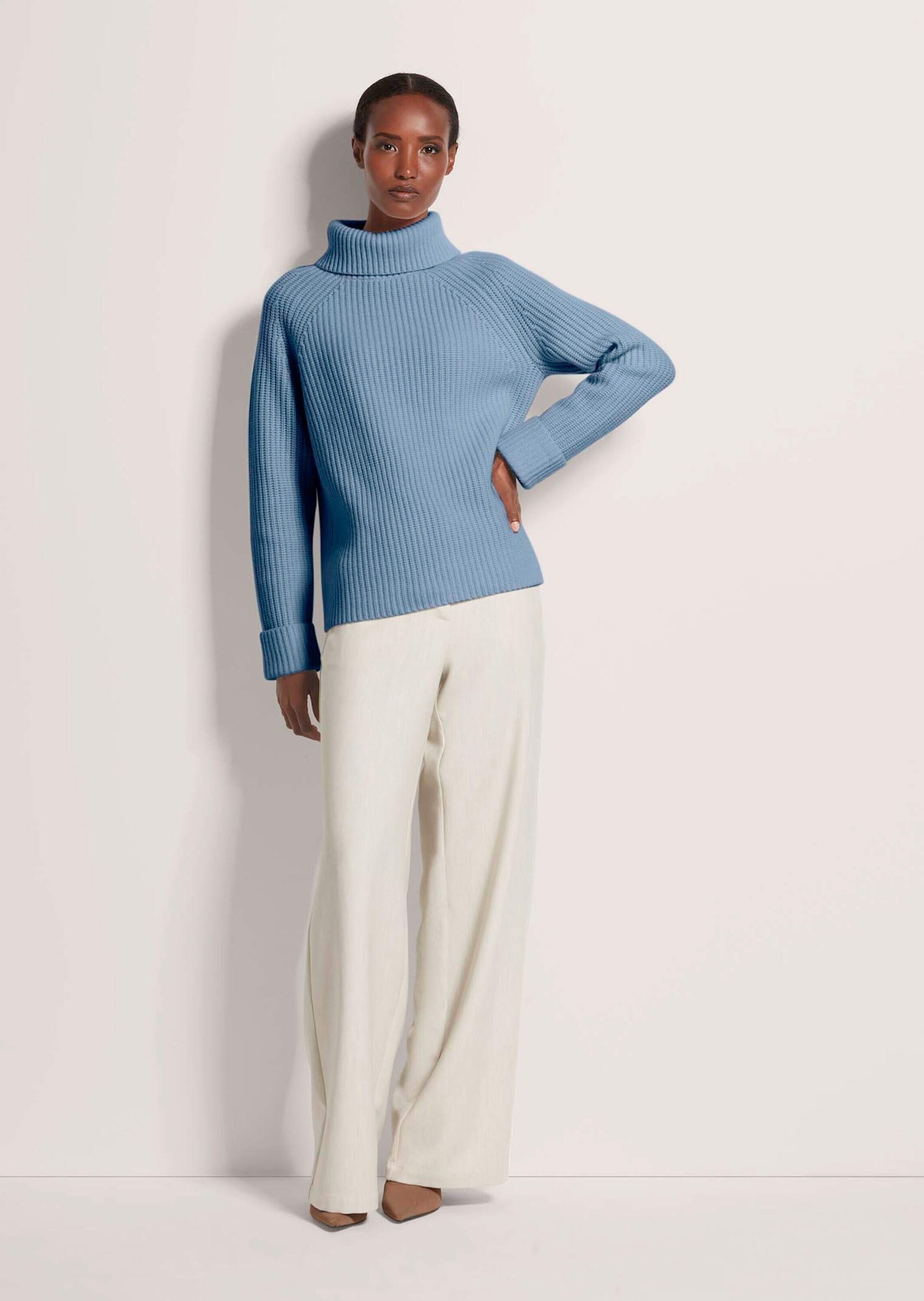 MADELEINE Longpullover "Strickpullover Rollkragen-Pullover aus Kaschmir-Mix günstig online kaufen