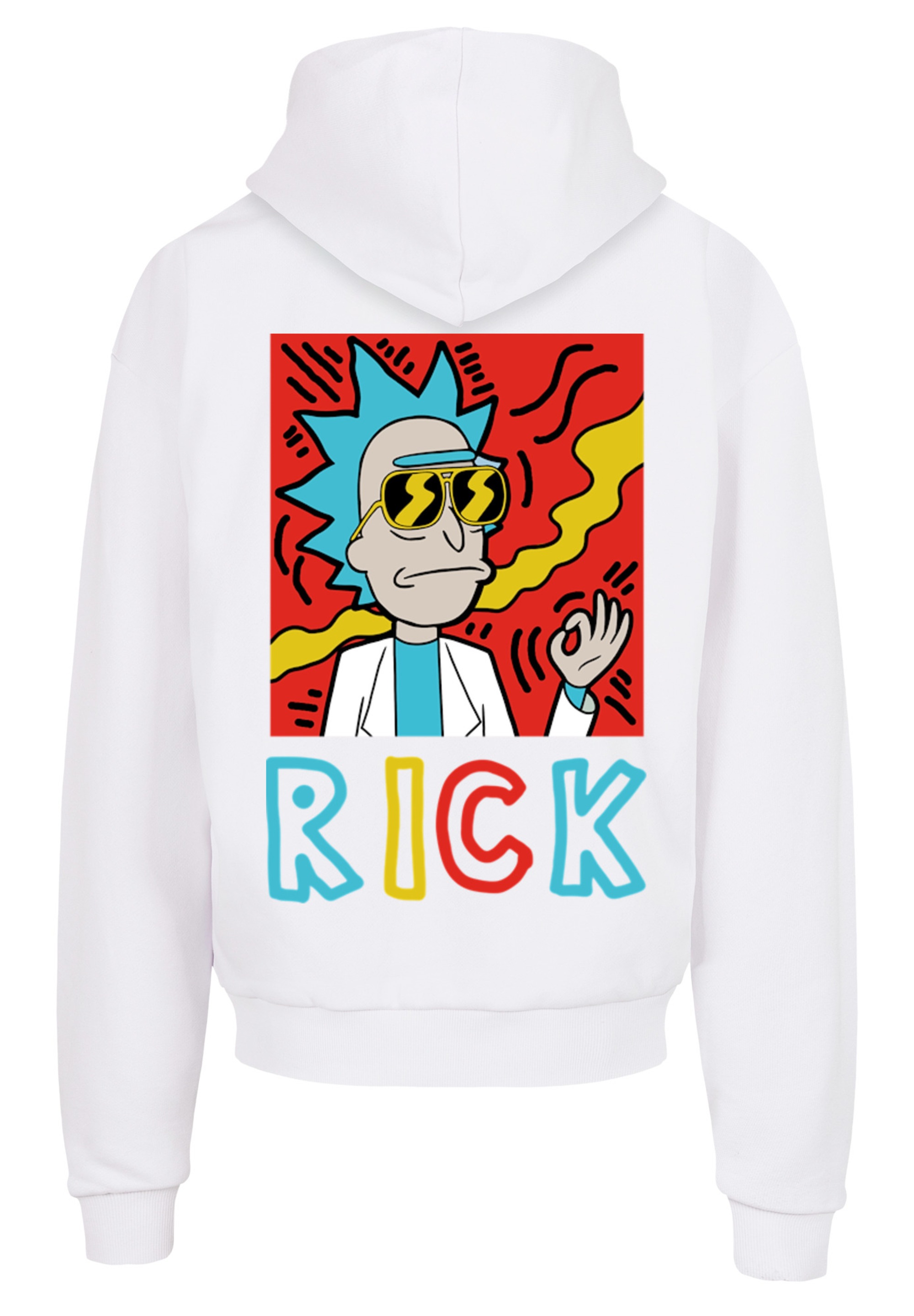 F4NT4STIC Rundhalspullover »F4NT4STIC Herren transparent and RICK with Ultra Heavy Hoody«, (1 tlg.)