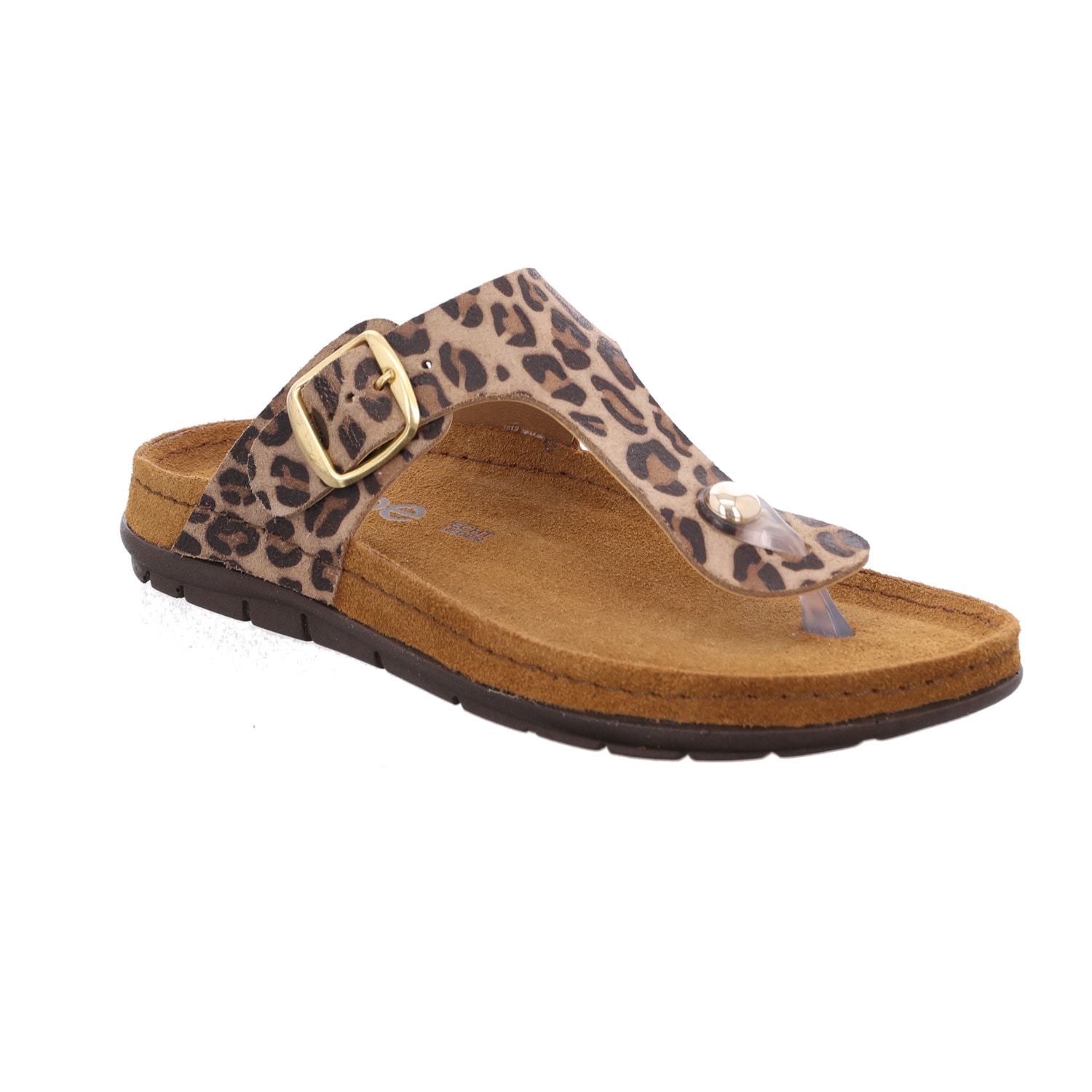 Rohde Zehentrenner "EASYS N44" Sommerschuh, Strandschuh mit Leo-Muster
