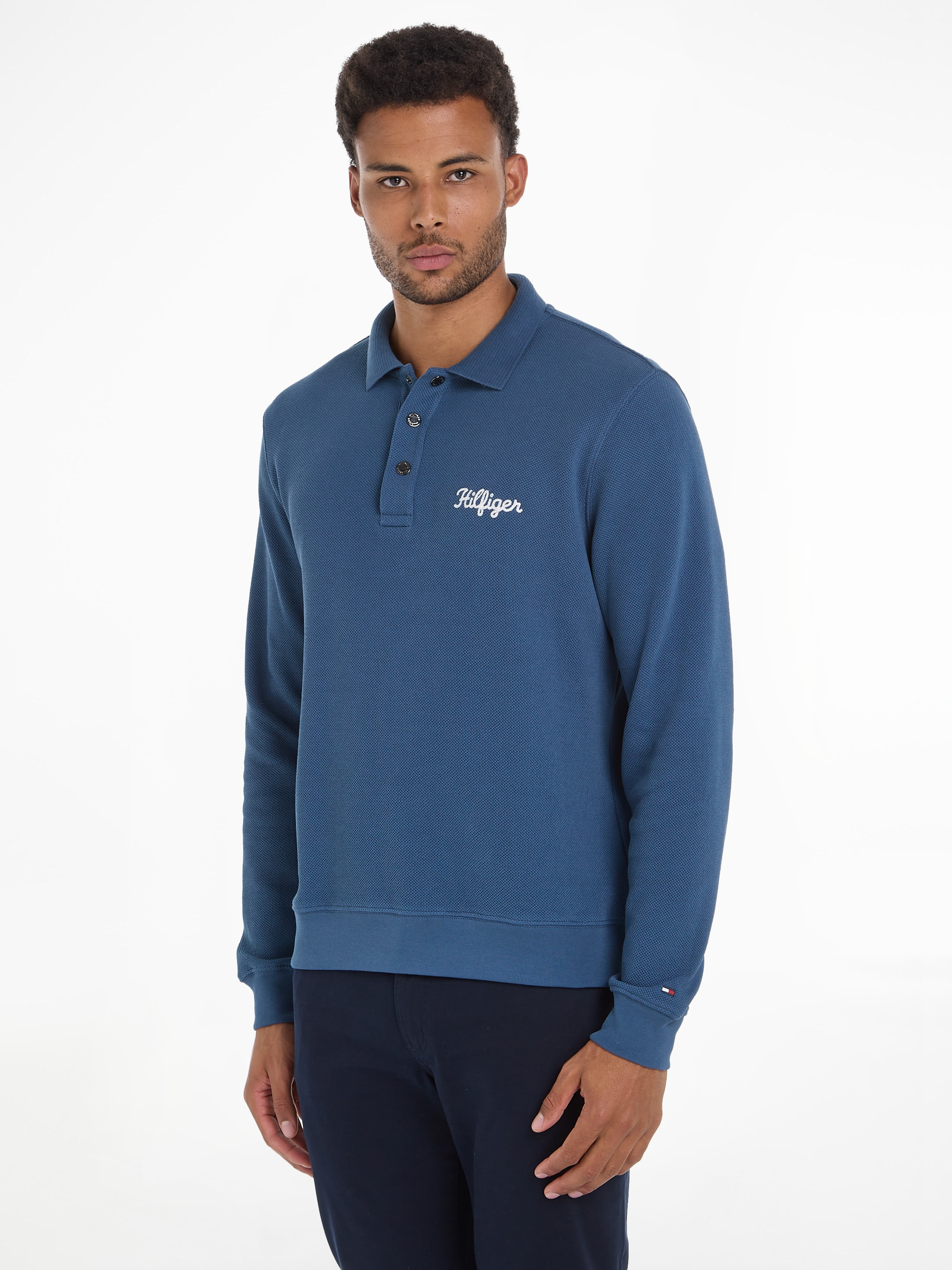 Langarm-Poloshirt »CHAINSTITCH L/S REG POLO«