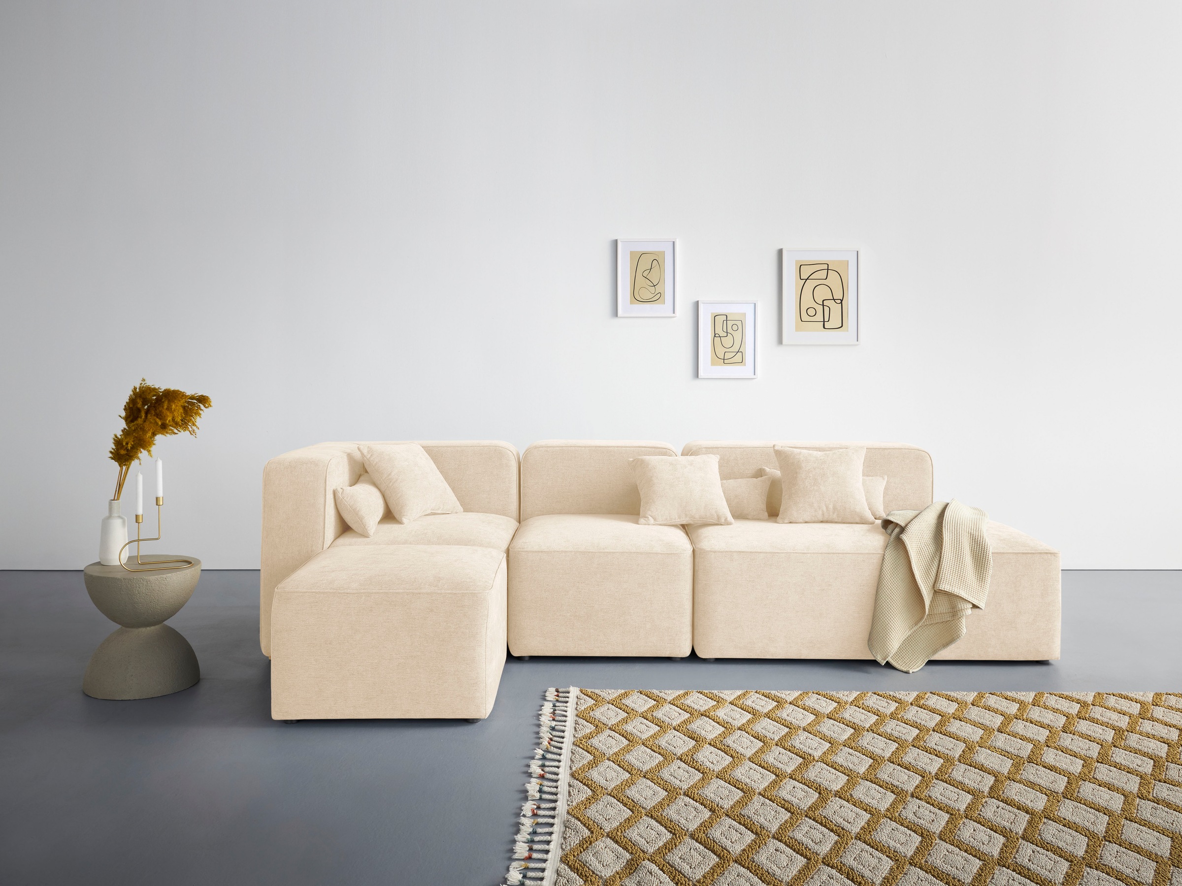 andas Ecksofa "Sundstrup L-Form", Modulserie, individuelle Zusammenstellung günstig online kaufen