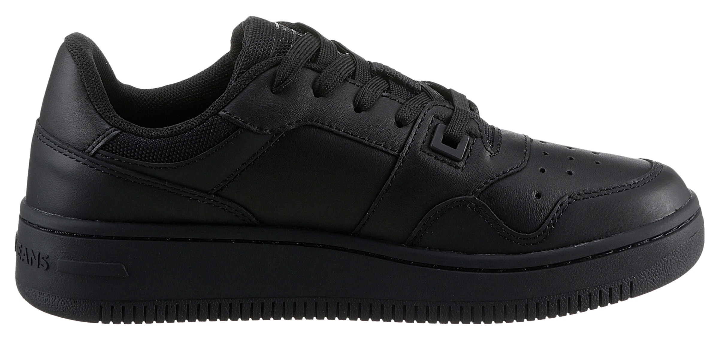 Tommy Jeans Plateausneaker »TJW RETRO BASKET ESS«, Freizeitschuh, Halbschuh, Schnürschuh mit seitlicher Logoflagge