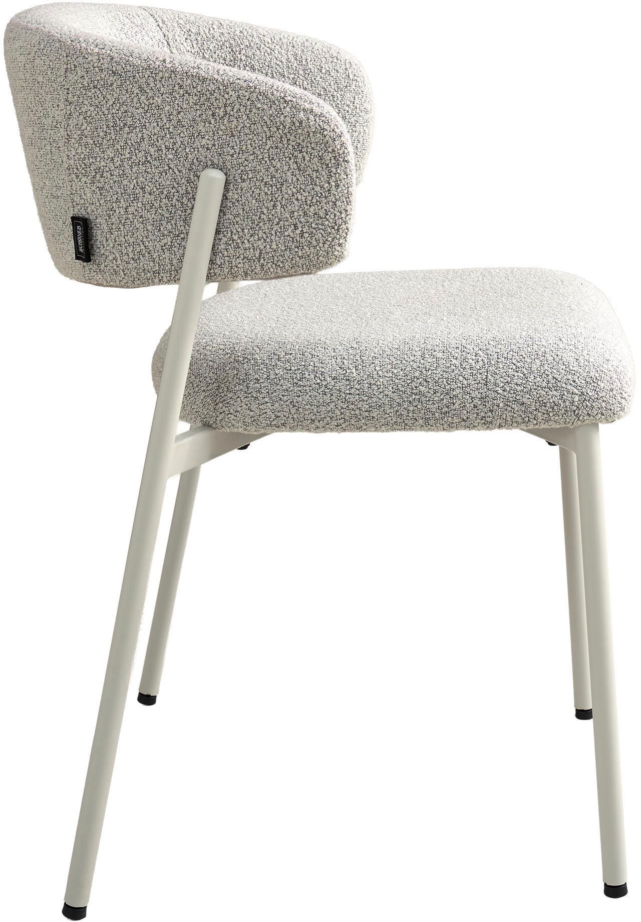 SCHÖNER WOHNEN-Kollektion Esszimmerstuhl »OSLO« (Set) 2 Stk.Bezug Bouclé, Untergestell Metall pulverbeschichtet