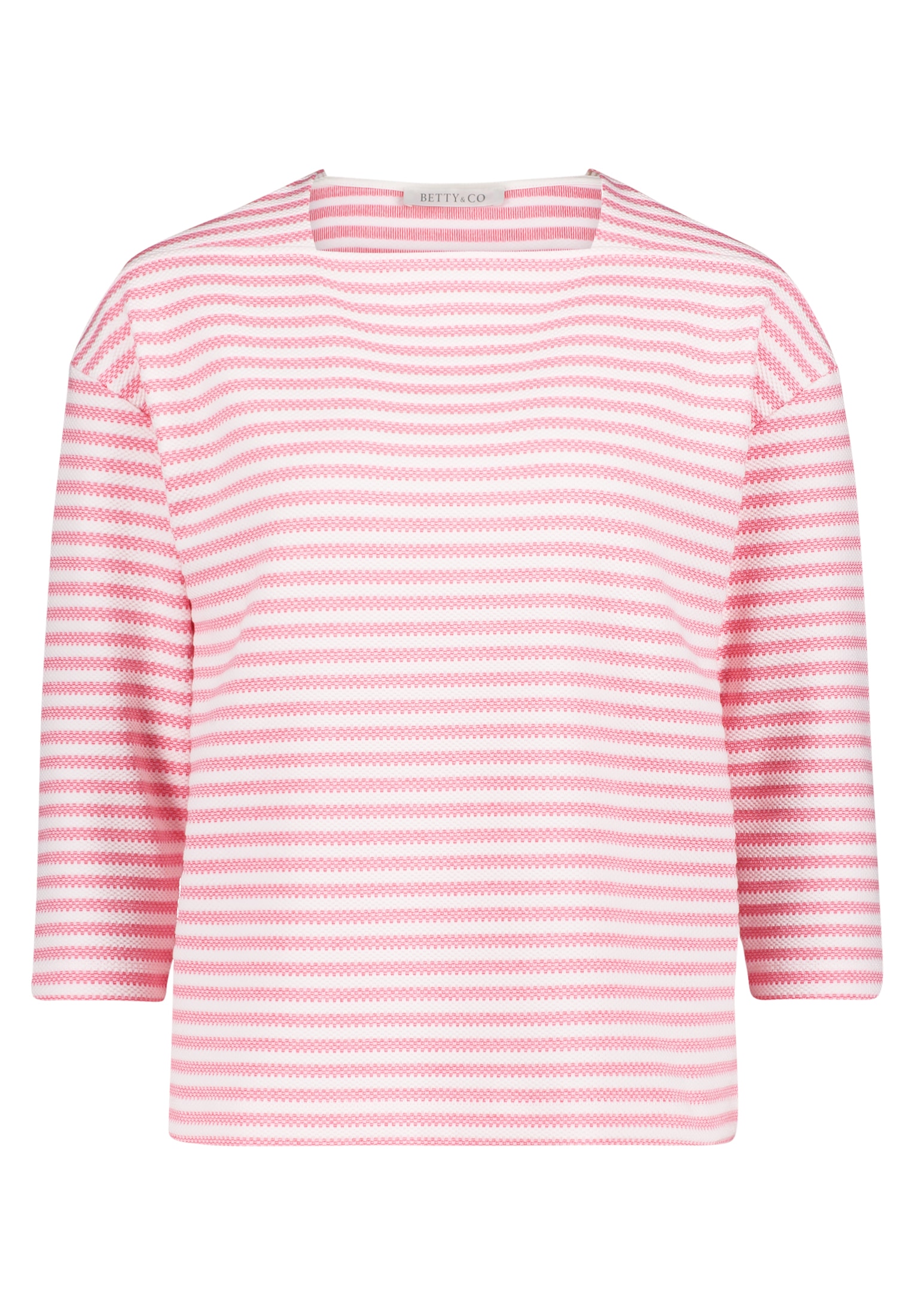 Betty&Co 3/4-Arm-Shirt »Betty & Co Damen Ringelshirt mit U-Boot-Ausschnitt«, (1 tlg.), Material