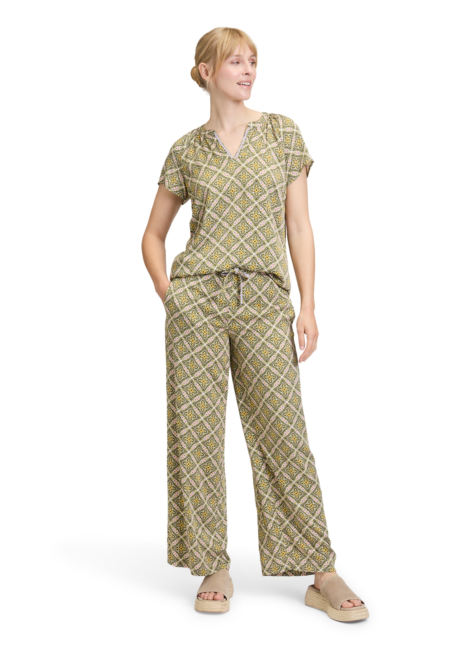 Cartoon Palazzohose »Cartoon Palazzo-Hose mit Gummizug«, Bindeband