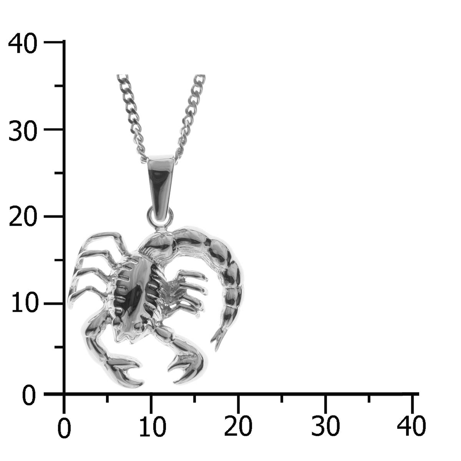 OSTSEE-SCHMUCK Kette mit Anhänger »- Tierkreiszeichen Skorpion - Silber 925/000 -,«