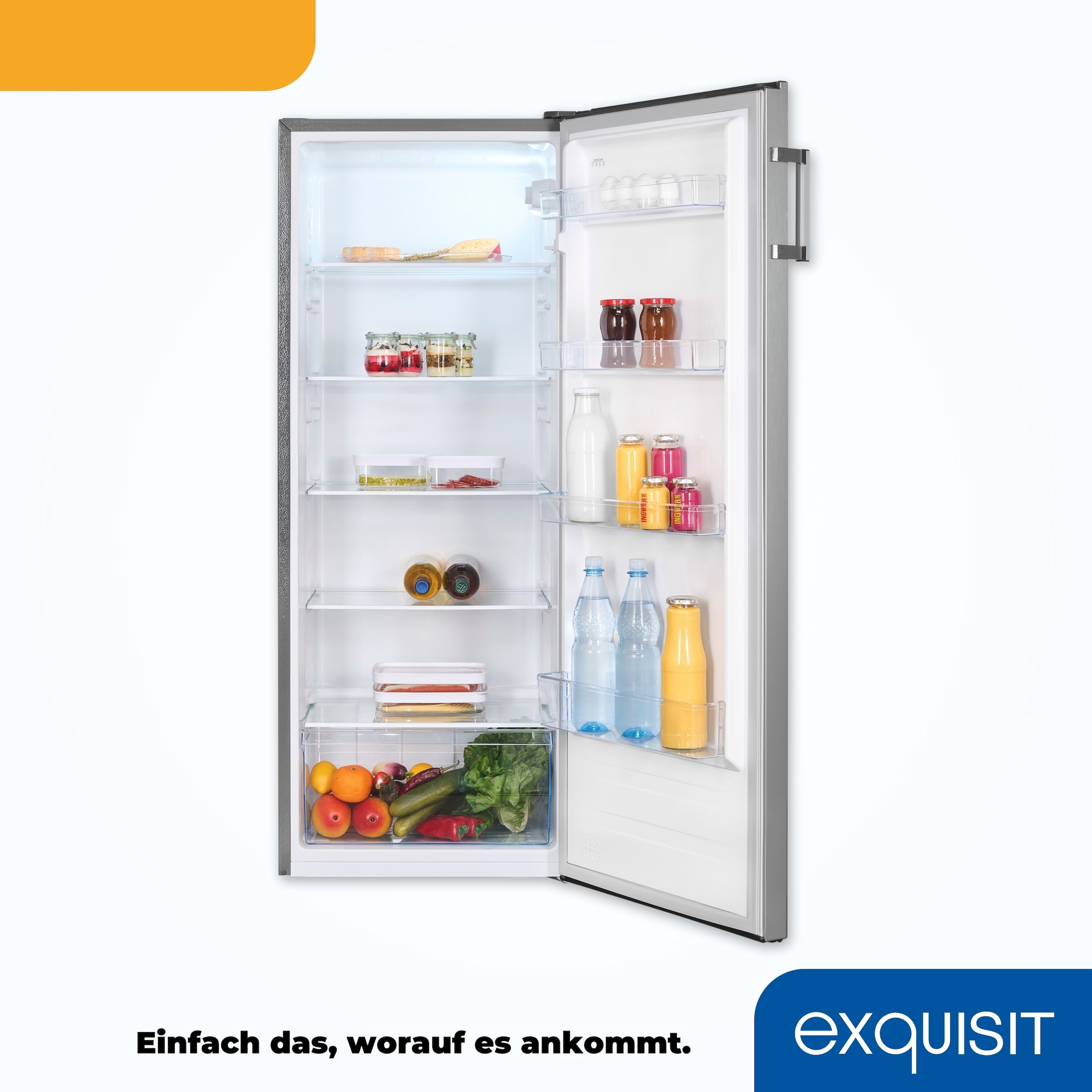 exquisit Vollraumkühlschrank »KS320-V-H-010E«, 242 L Volumen