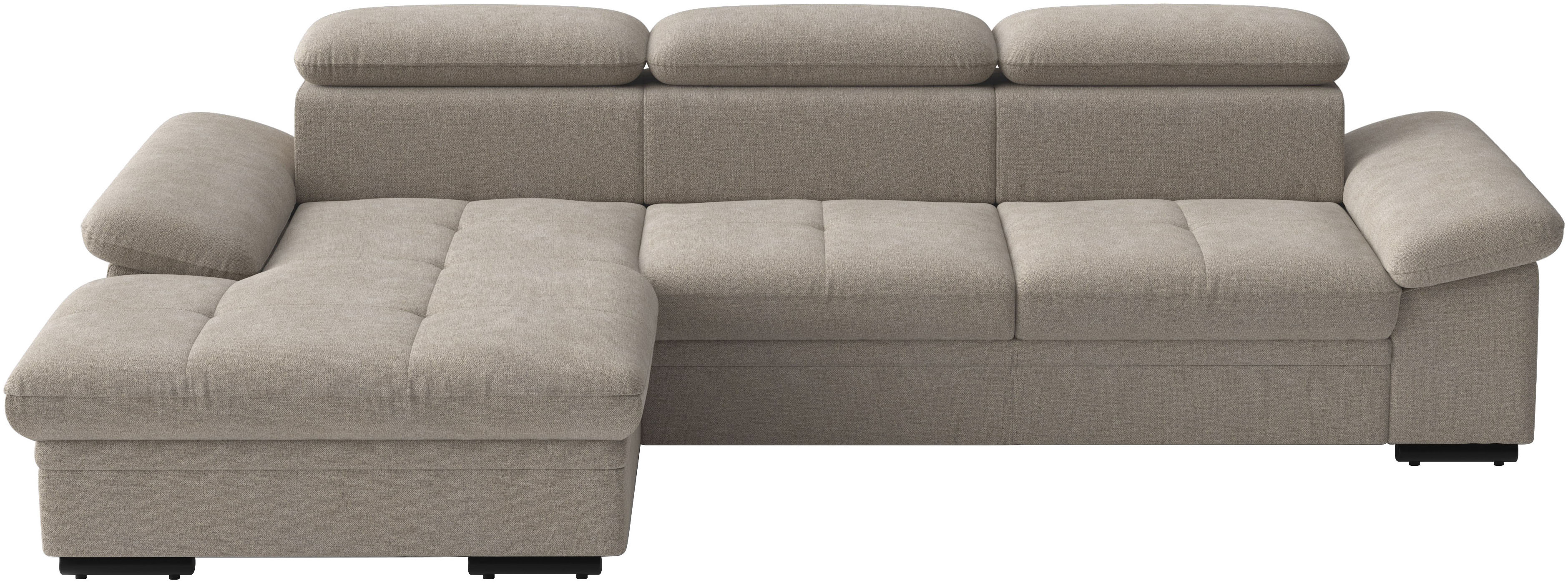 sit&more Ecksofa "Viola L-Form, B: 260 cm, Arm- & Kopfteilverstellung" optional Schlaffunktion,inkl Armteil- & Kopfteilverstellung