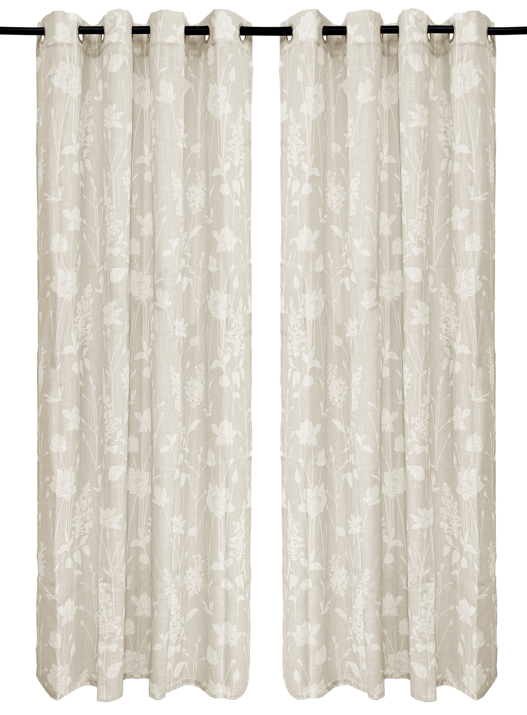 OTTO home Gardine »Linnah« Ösen 1 Stk. tlg. halbtransparent, strukturiert, Wohnzimmer, Schlafzimmer, Esszimmer,