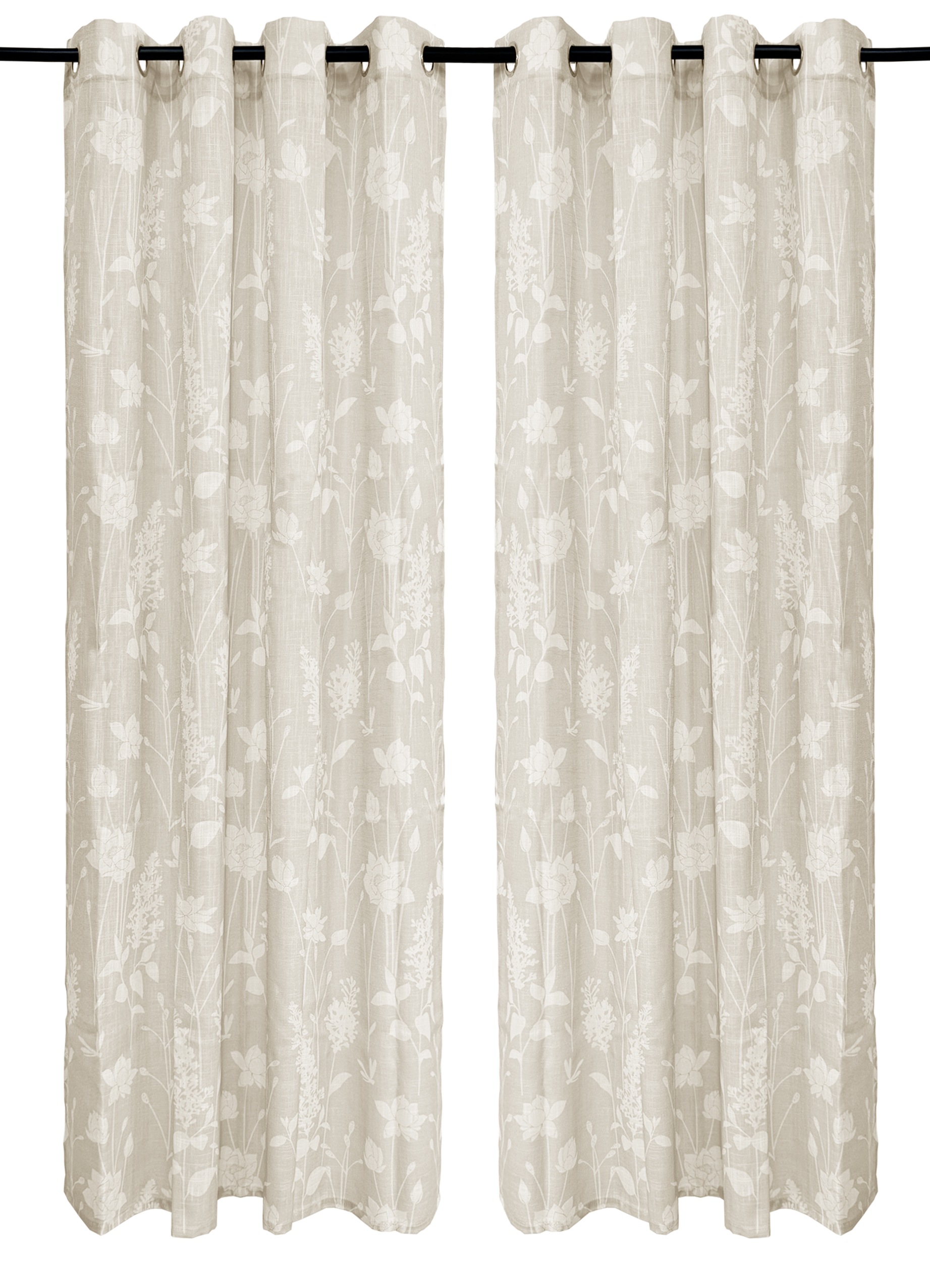 OTTO home Gardine "Linnah" Ösen 1 Stk. tlg. halbtransparent, strukturiert, günstig online kaufen