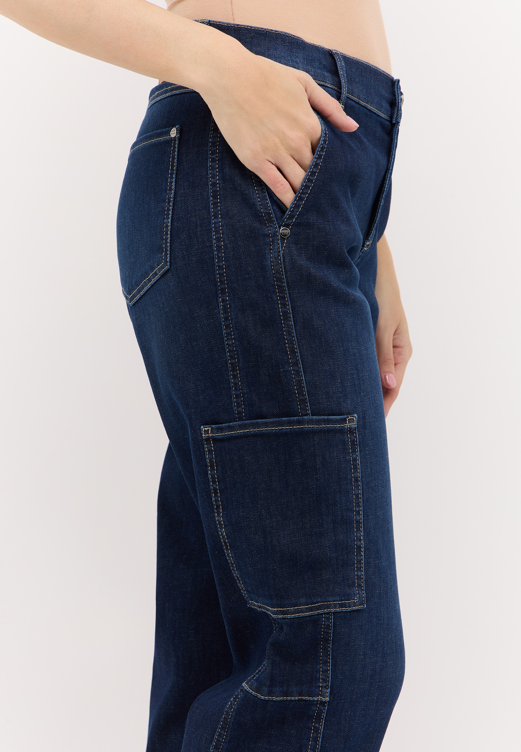 ANGELS Cargojeans »EVY CARGO« mit aufgesetzten Taschen an der Seite, O-Shape