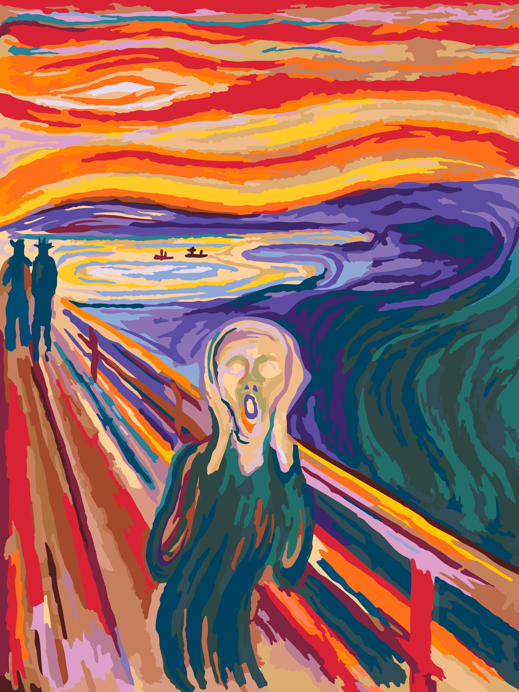 Ravensburger Malen nach Zahlen »CreArt, ART Collection, Munch-Schrei«, für Erwachsene; Made in Europe