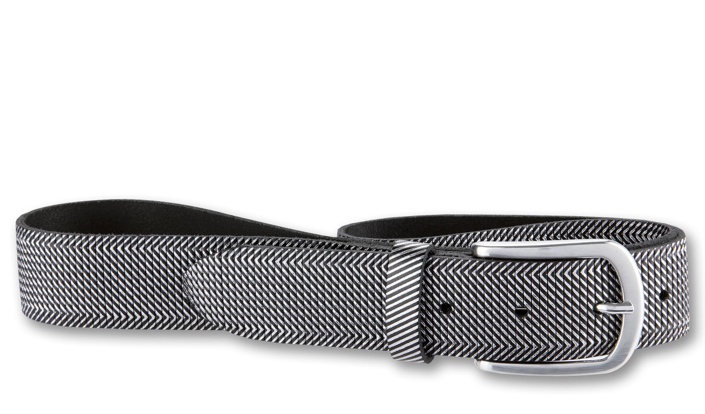 BERND GÖTZ Ledergürtel "Ledergürtel mit stylisch geriffelter Oberfläche" günstig online kaufen