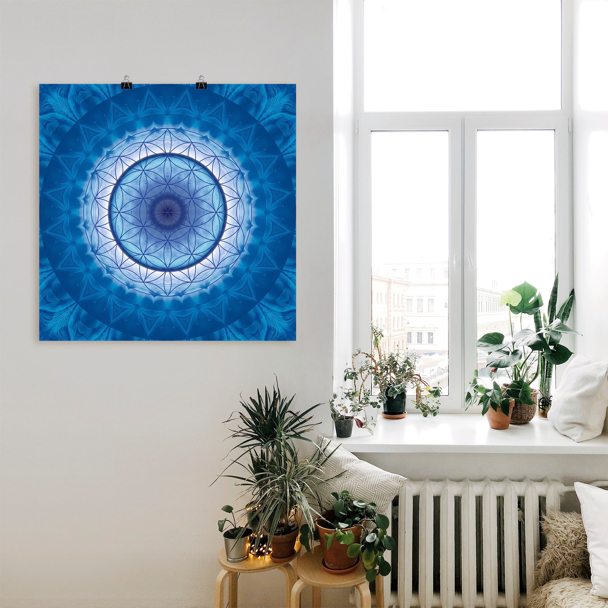 Artland Wandbild "Blume des Lebens 2", Muster, (1 St.), als Leinwandbild, P günstig online kaufen