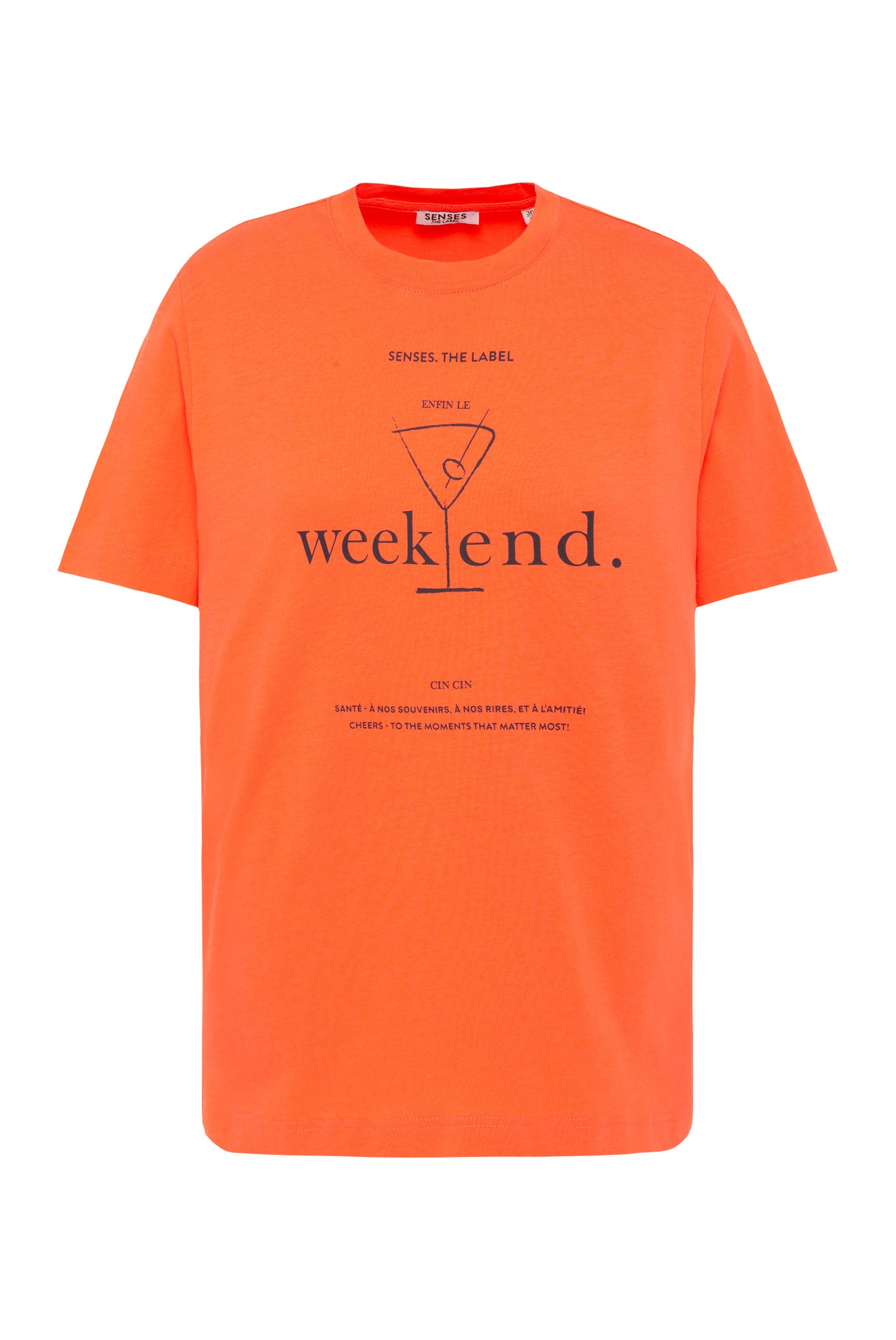 SENSES.THE LABEL Rundhalsshirt aus Baumwolle