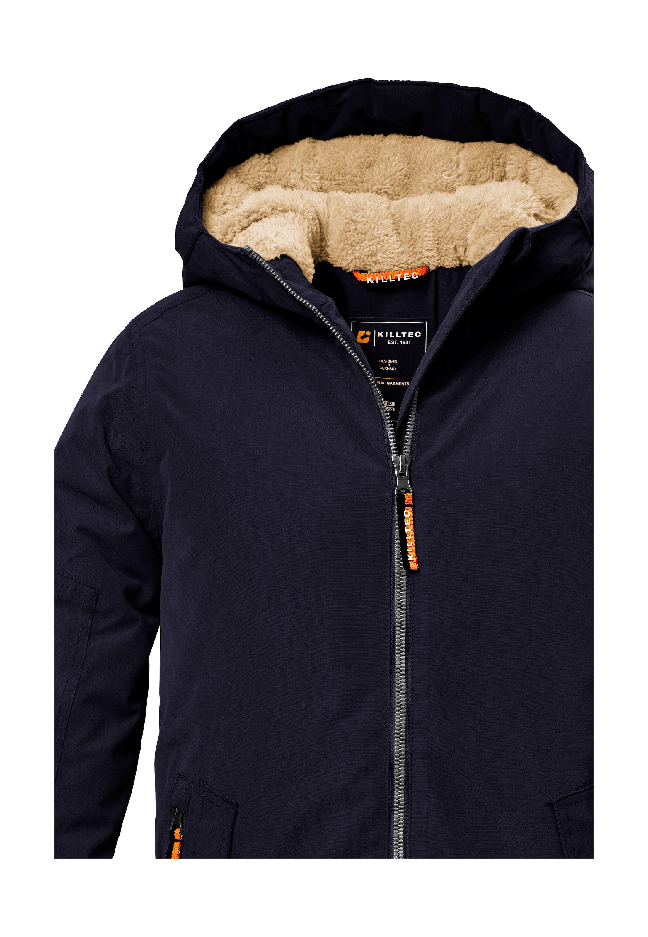 Killtec Funktionsjacke »KOW 377 BYS JCKT« Wasserdichte Funktionsjacke mit Kapuze, warmem Futter und Kinnschutz