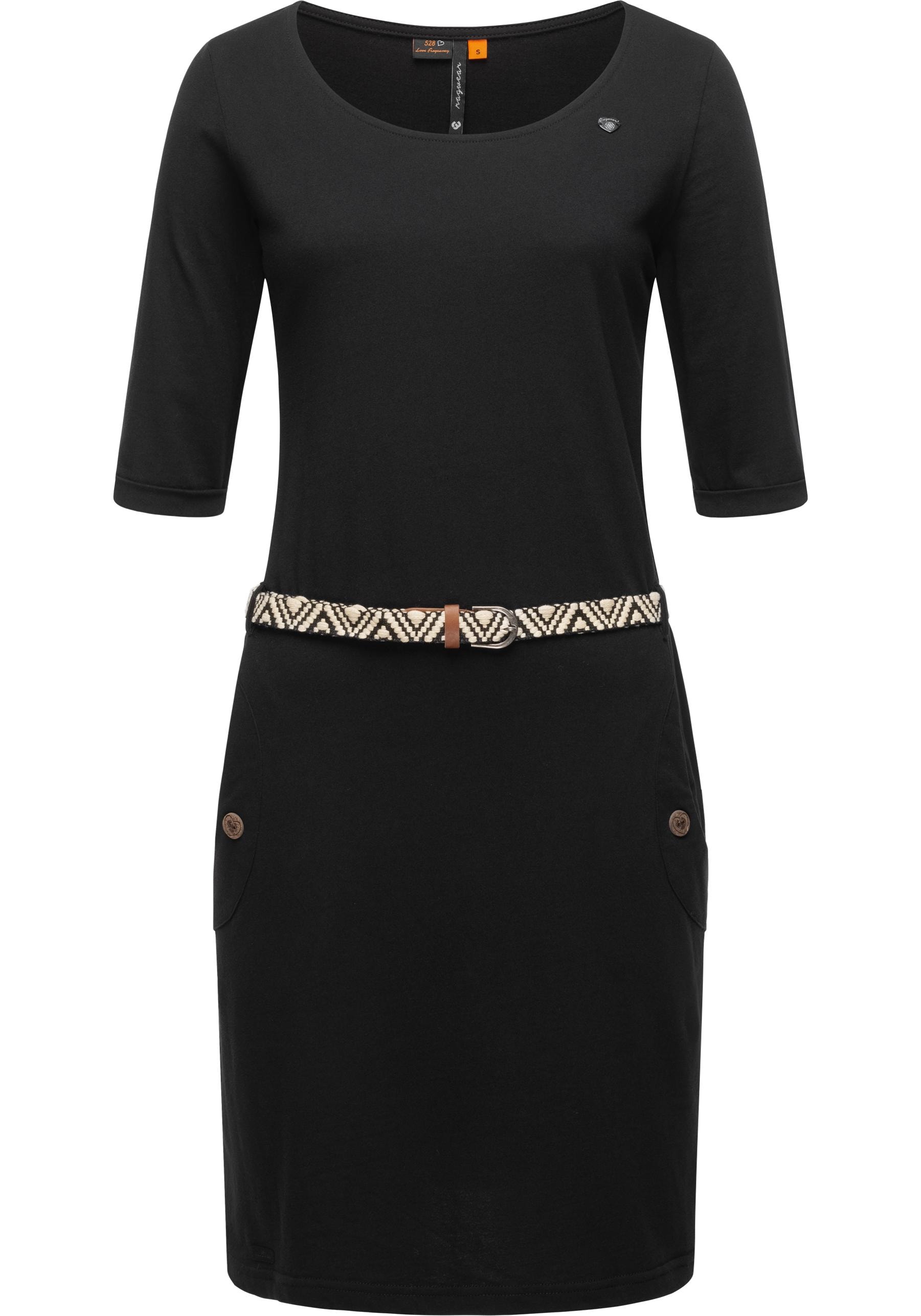 Ragwear Shirtkleid »Tannya Solid«, (2 tlg.), stylisches Damenkleid mit  Gürtel für kaufen | BAUR