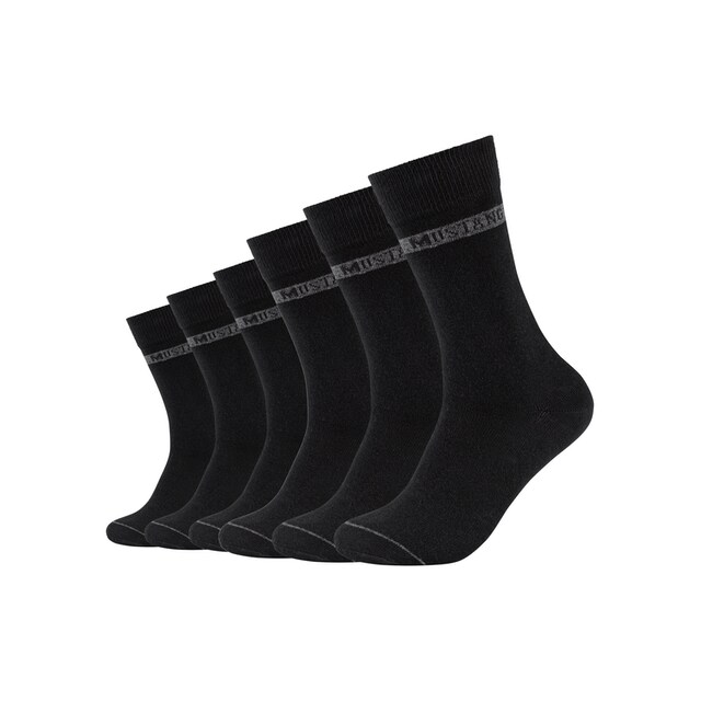 und Komfortbund Socken, Paar), | MUSTANG 6 BAUR elastischer Weicher (Packung,