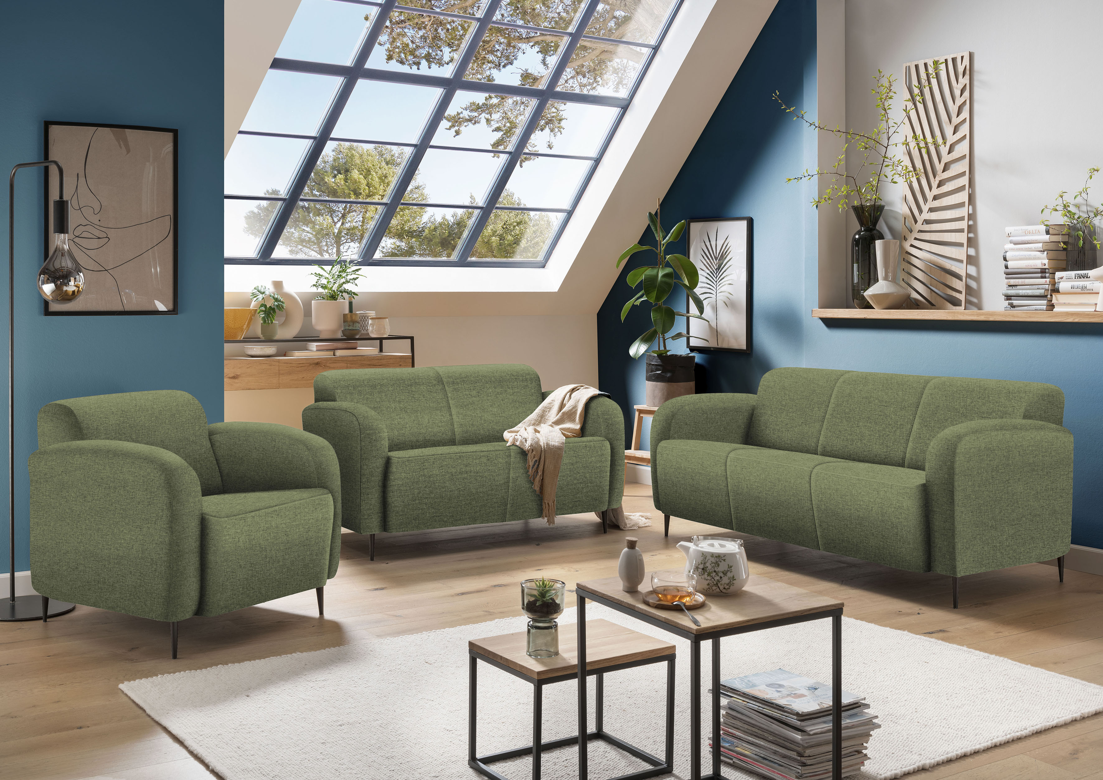 Home affaire Cocktailsessel "Marone Loungesessel, bequem, Breite 85cm, bodenfrei" auch als 2-Sitzer und 3-Sitzer erhältlich