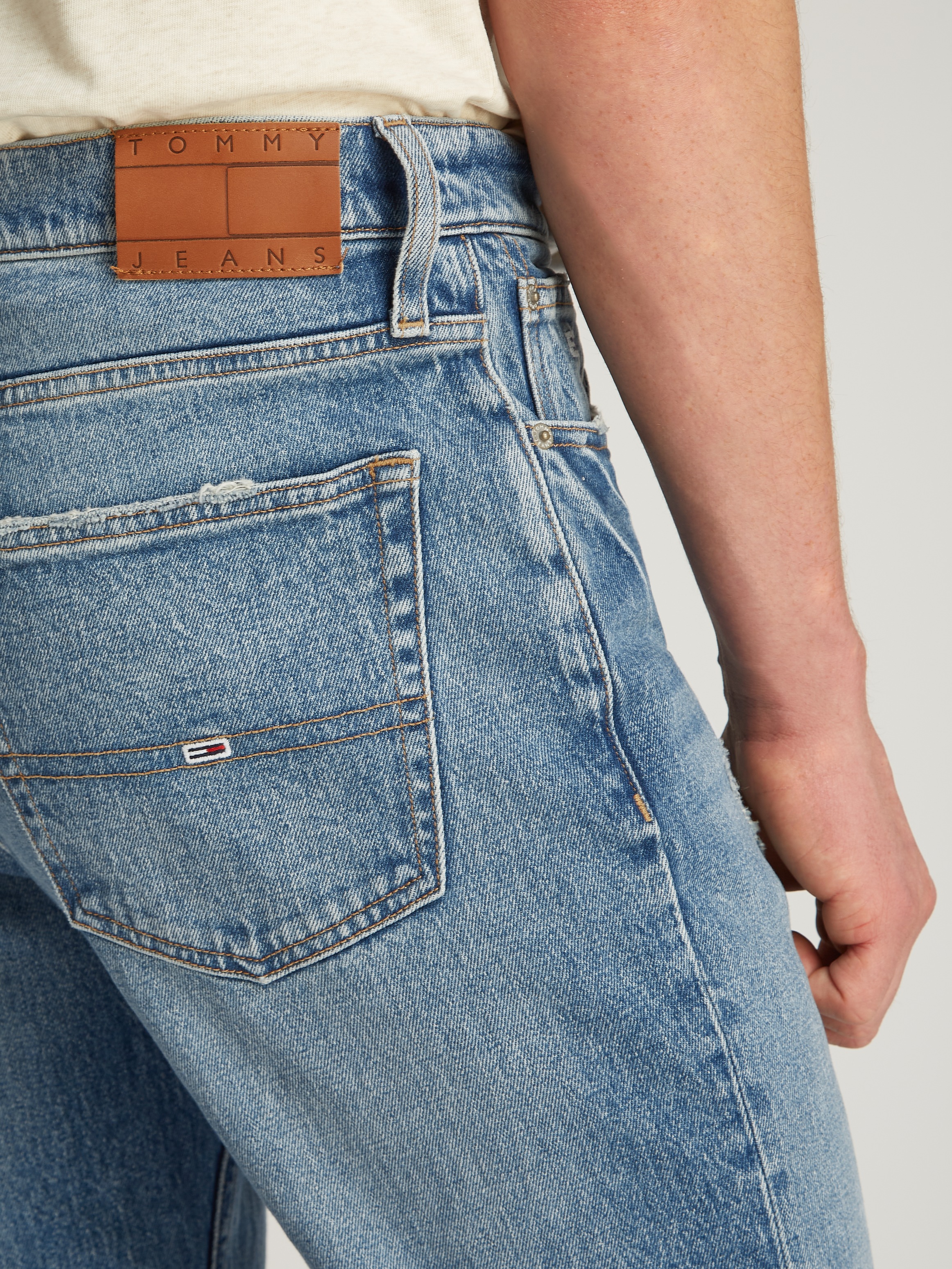 Thumbnail - Tommy Jeans Slim-fit-Jeans "Ryan Regular Slim Straight" Slim‑Straight‑Jeans aus hochwertigem Denim regulärer Leibhöhe