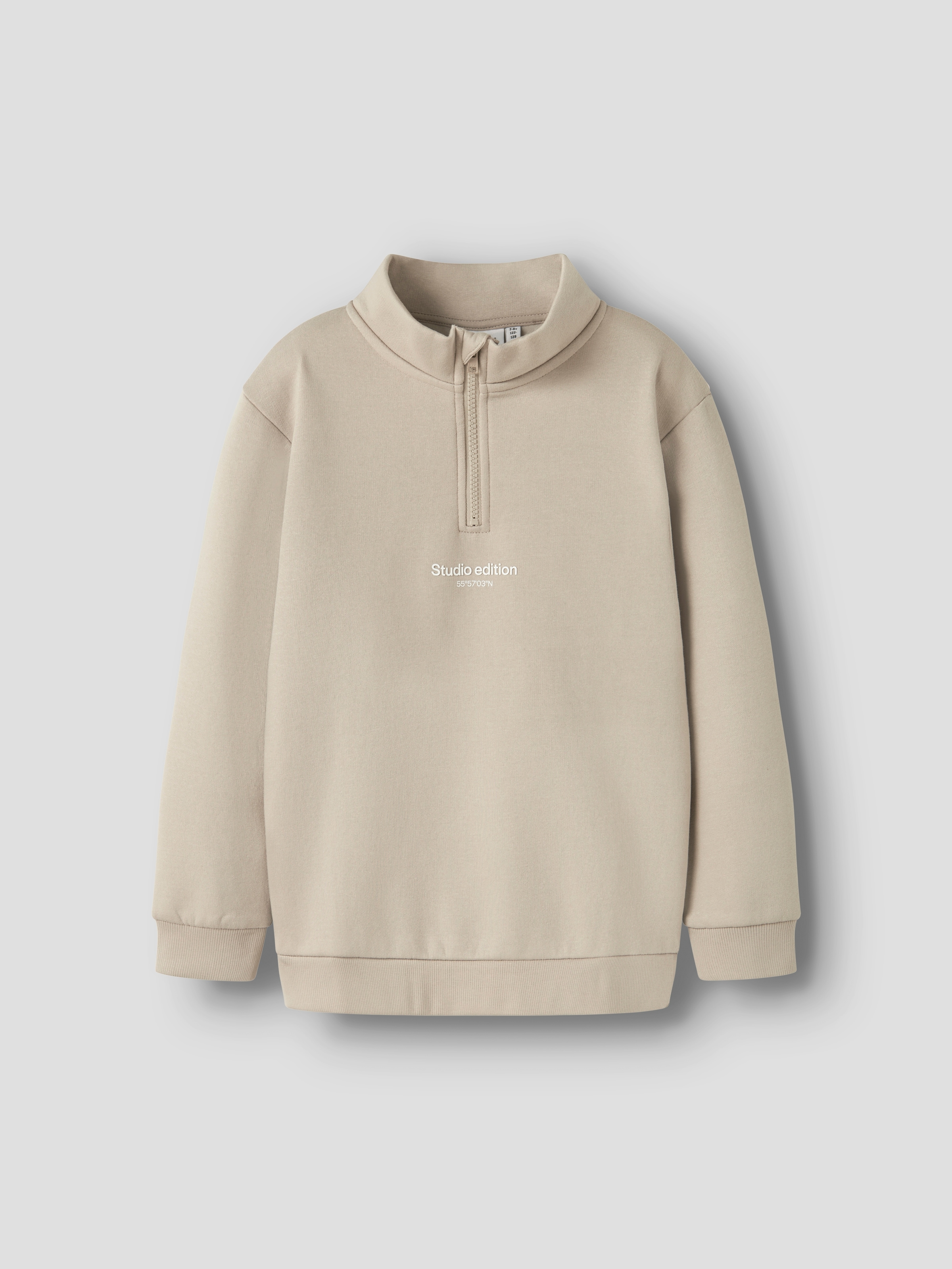 Name It Sweatshirt »NKMBRODY LS NREG SWEAT ZIP BRU NOOS«, mit Stehkragen und kurzem Reißverschluss