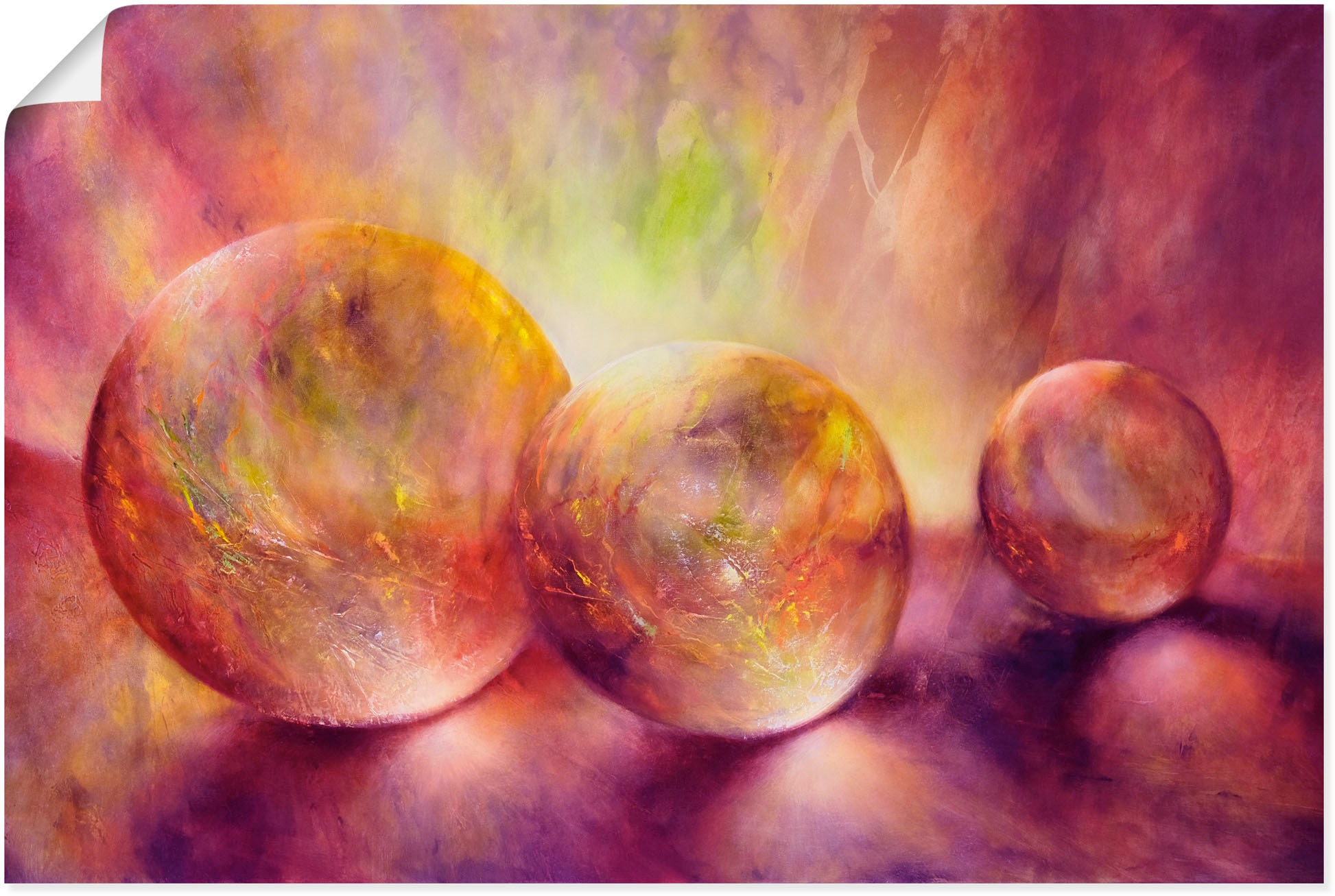 Artland Wandbild "Purpures Licht", Muster, (1 St.), als Alubild, Outdoorbil günstig online kaufen