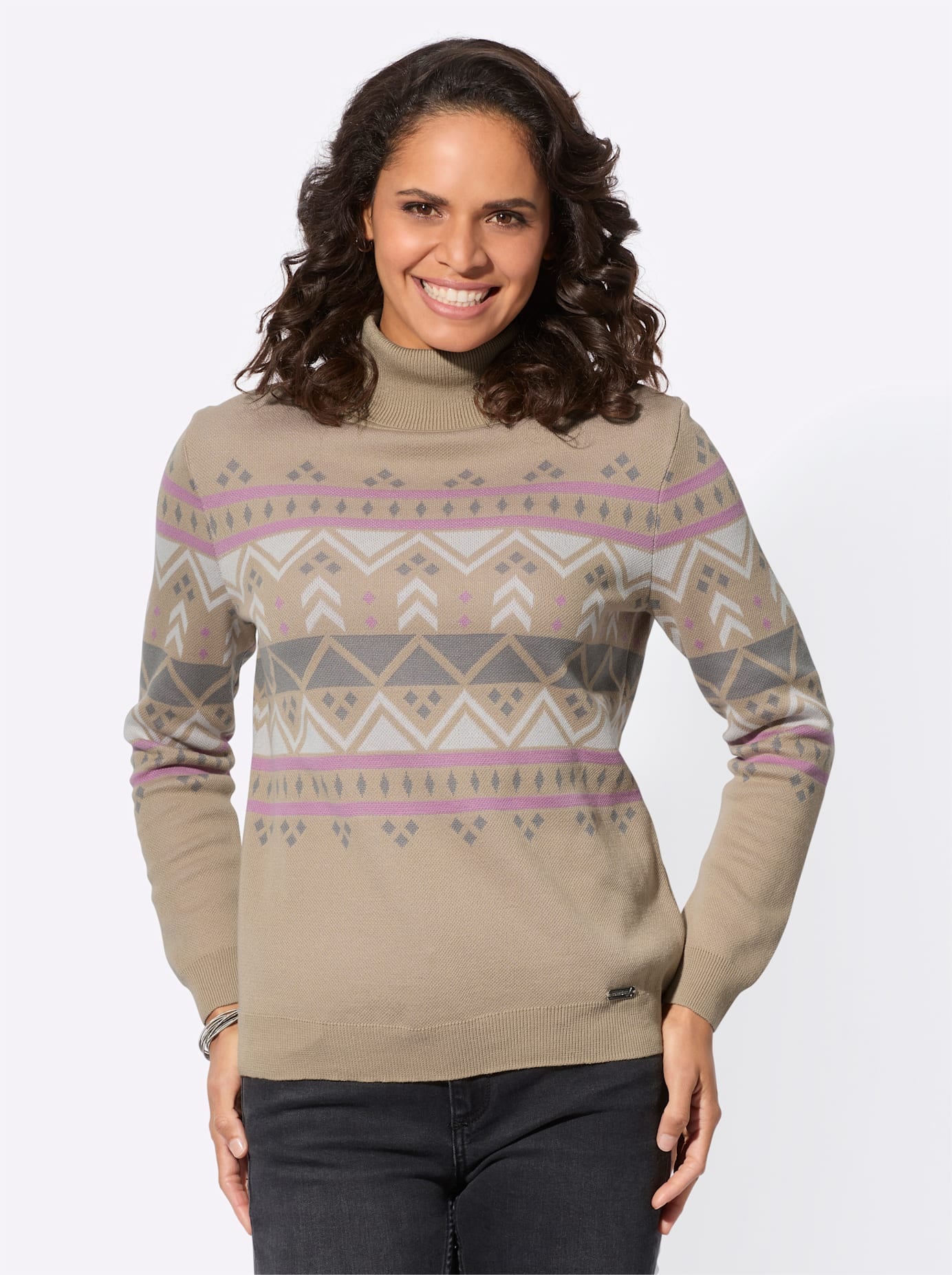 Casual Looks Norwegerpullover »Rollkragen-Pullover«