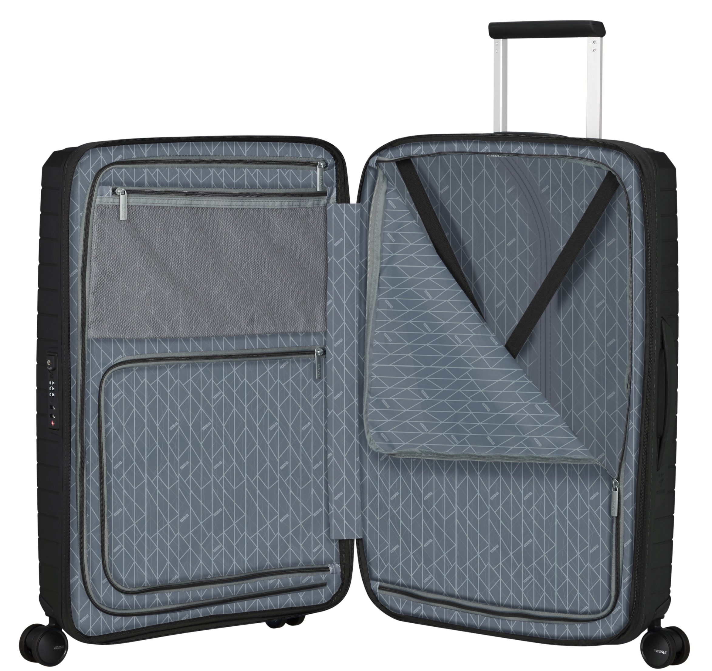 American Tourister® Hartschalen-Trolley »FASTFORWARD, verschiedene Größen und Farben«, 4 Rollen, Hartschalen-Koffer personalisierbar TSA-Schloss Volumenerweiterung