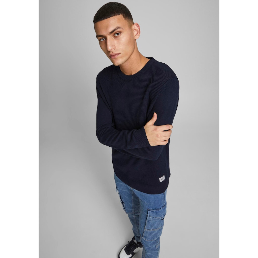 Jack & Jones Rundhalspullover »WADE KNIT CREW NECK«