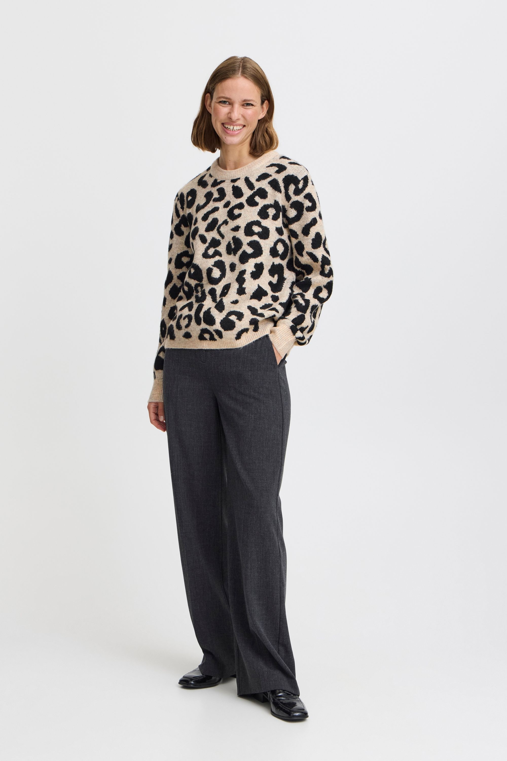 b.young Rollkragenpullover »Rollkragenpullover BYBXMINYA LEOPARD JUMPER -«