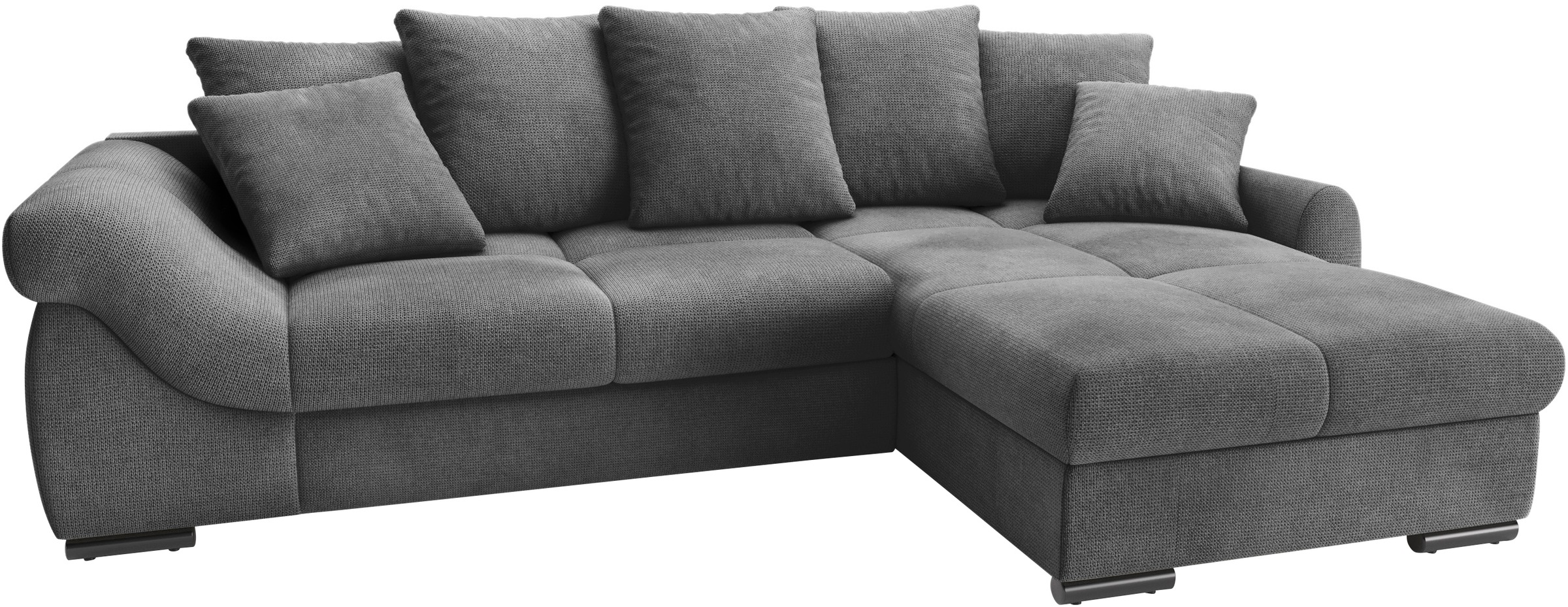 Mr. Couch Ecksofa "Livorno L-Form", inkl. Hochschläfer-Bettauszug, XL-Bettk günstig online kaufen