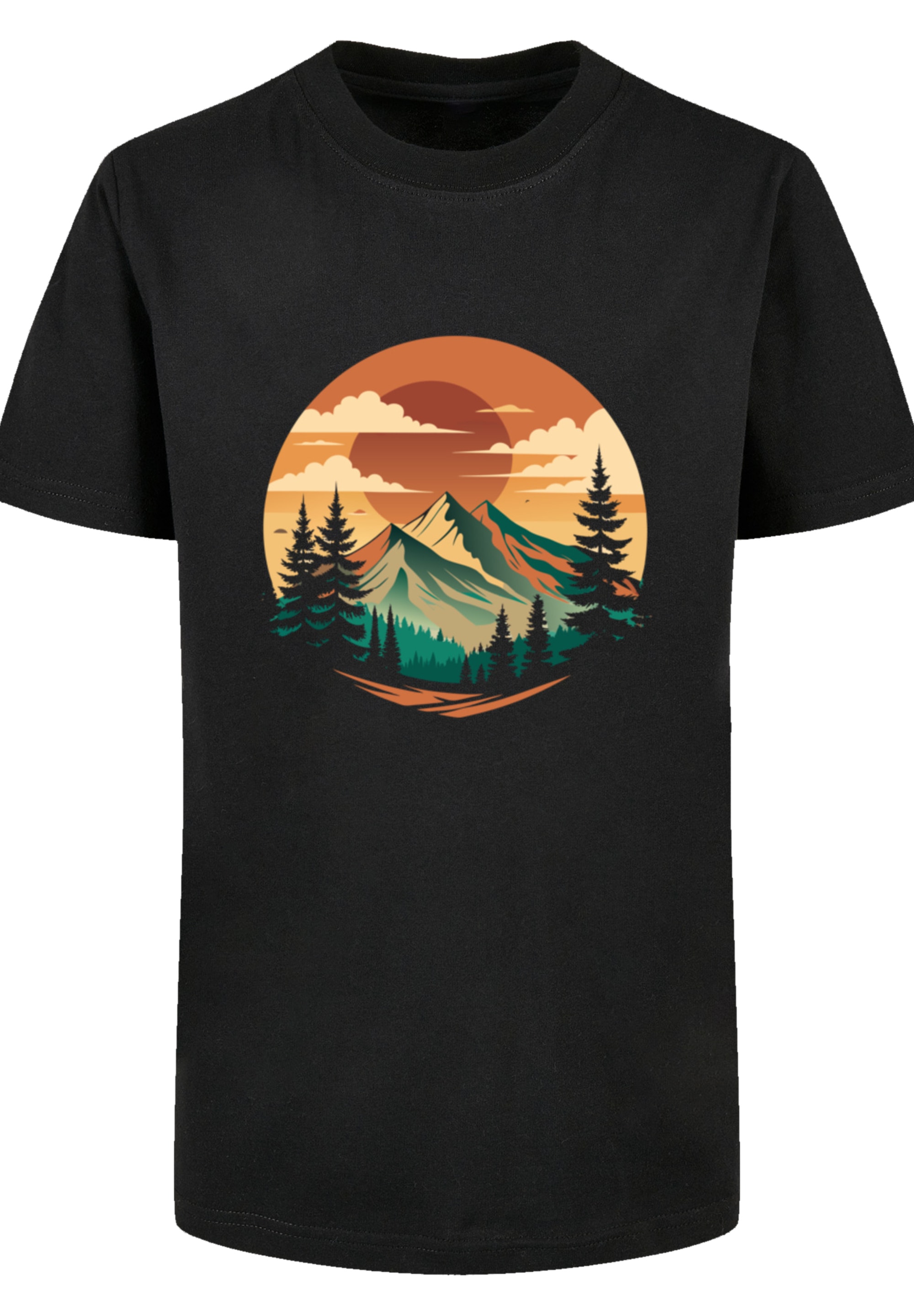 F4NT4STIC T-Shirt »Sonnenuntergang Berglandschaft«, Premium Qualität
