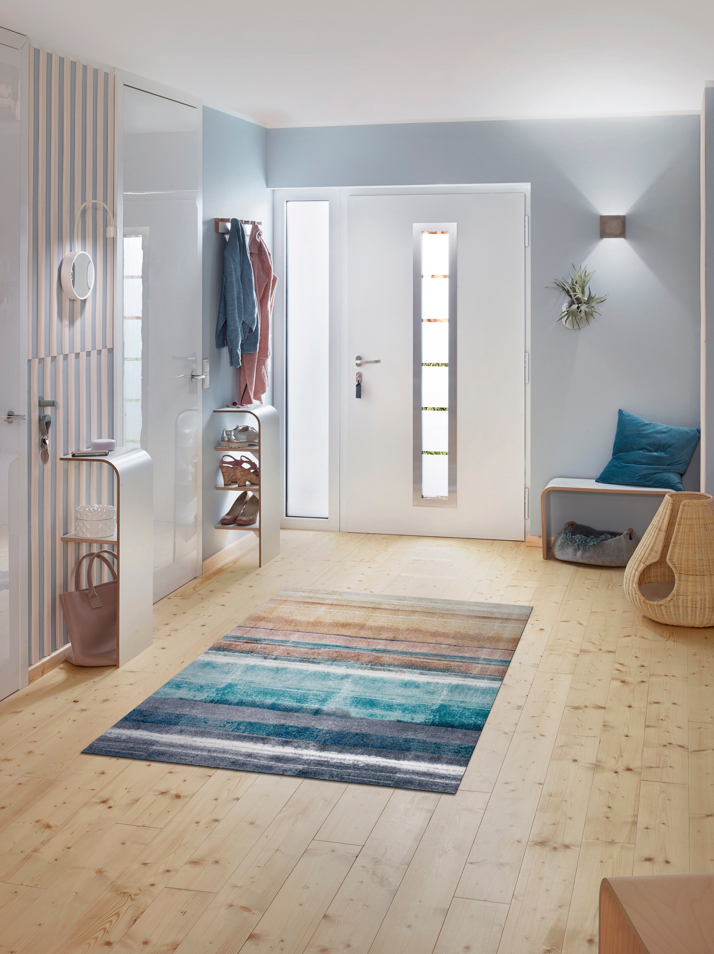 wash+dry by Kleen-Tex Teppich "Frerik" rechteckig 9 mm Höhe rutschhemmend, günstig online kaufen