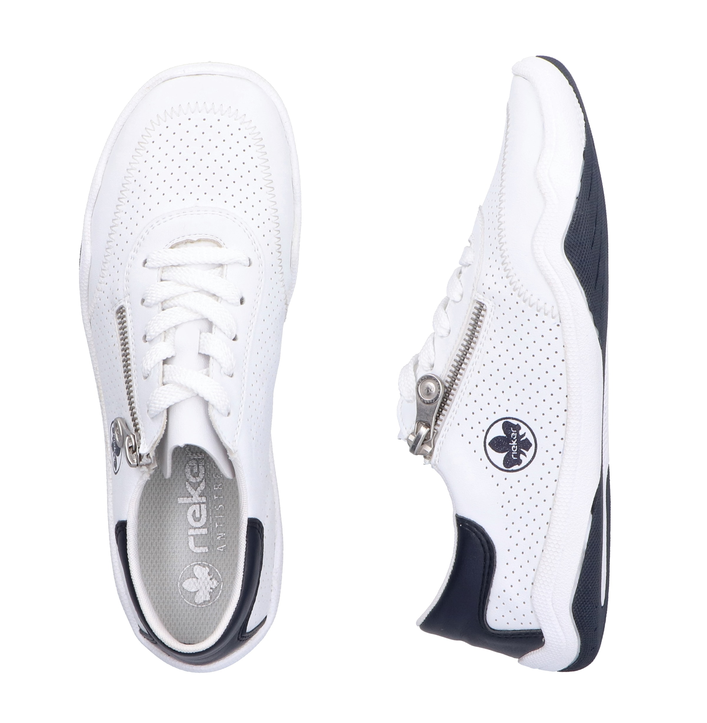 Rieker Sneaker, Schnürschuh, Halbschuh, Freizeitsneaker in veganer Verarbeitung
