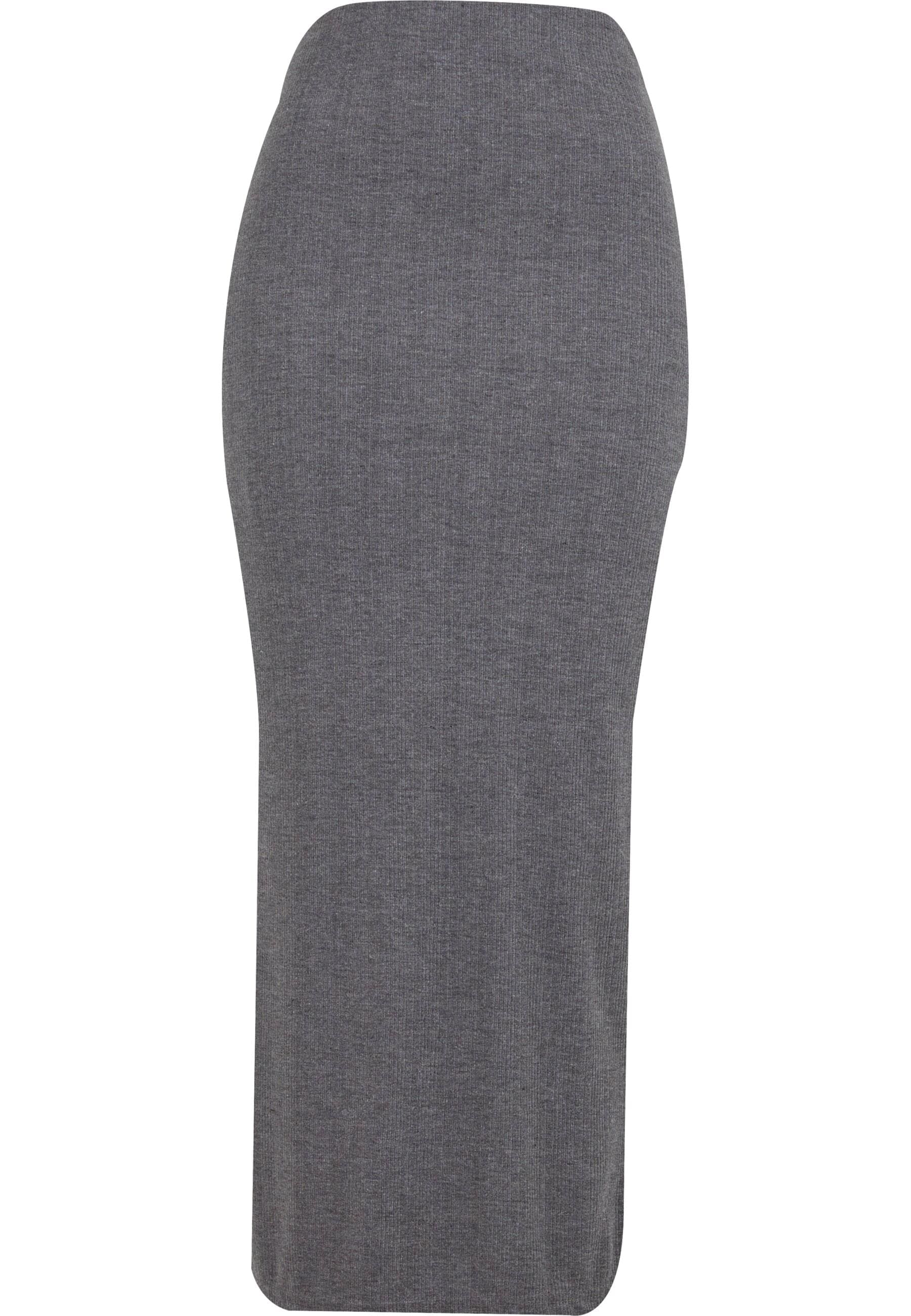 URBAN CLASSICS Sommerrock "Urban Classics Ladies Rib High Slit Skirt" 1 Stk günstig online kaufen