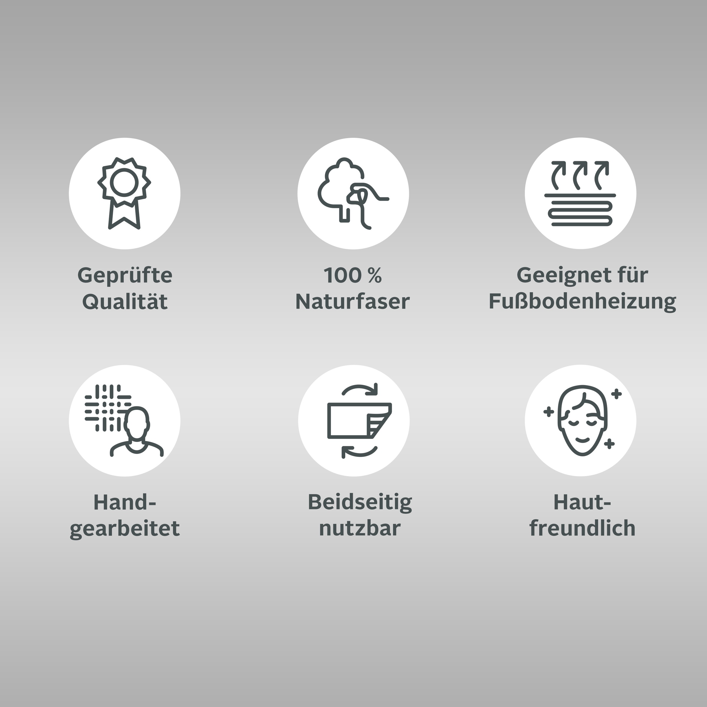 Thumbnail - OTTO home Teppich "Mataro" rund 4 mm Höhe Wendeteppich, Flachgewebe, Obermaterial: 100% Jute