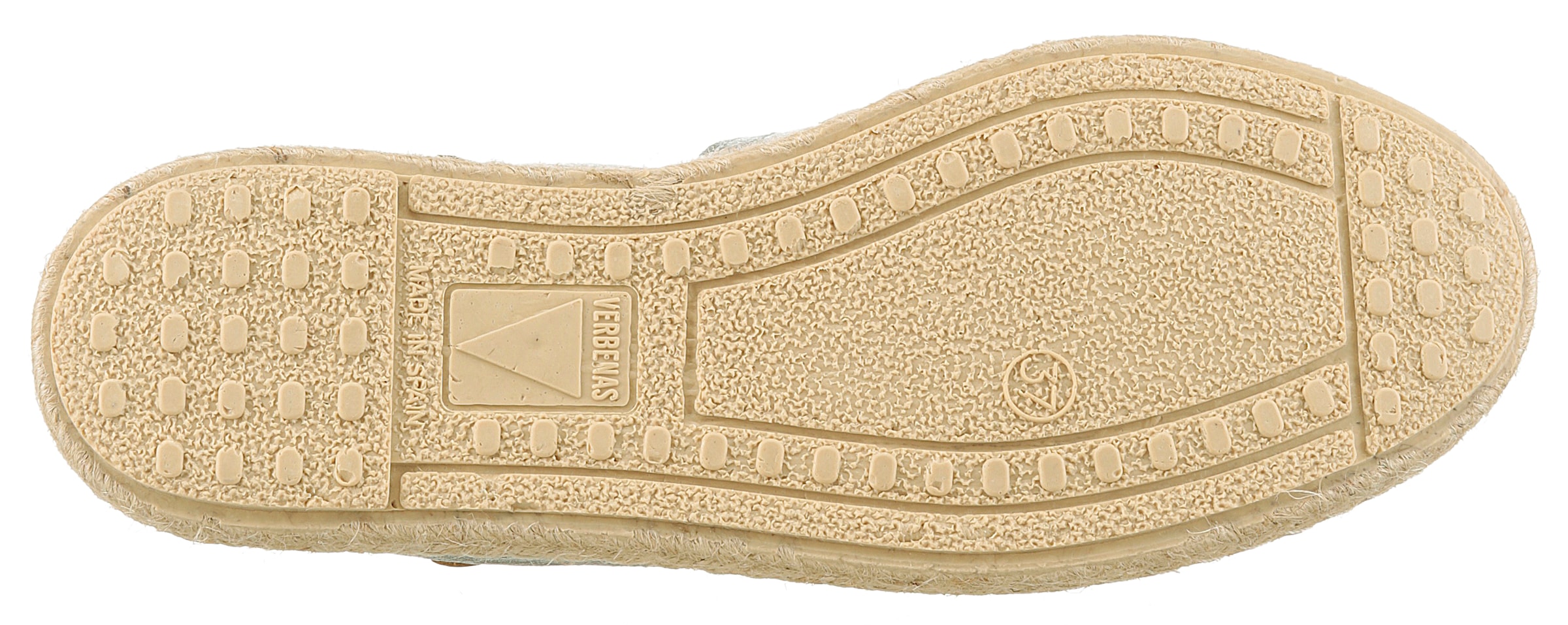 VERBENAS Espadrille »CARMEN NUCLEO METAL«, Slipper, Sommerschuh, Strandschuh im Metallic Look