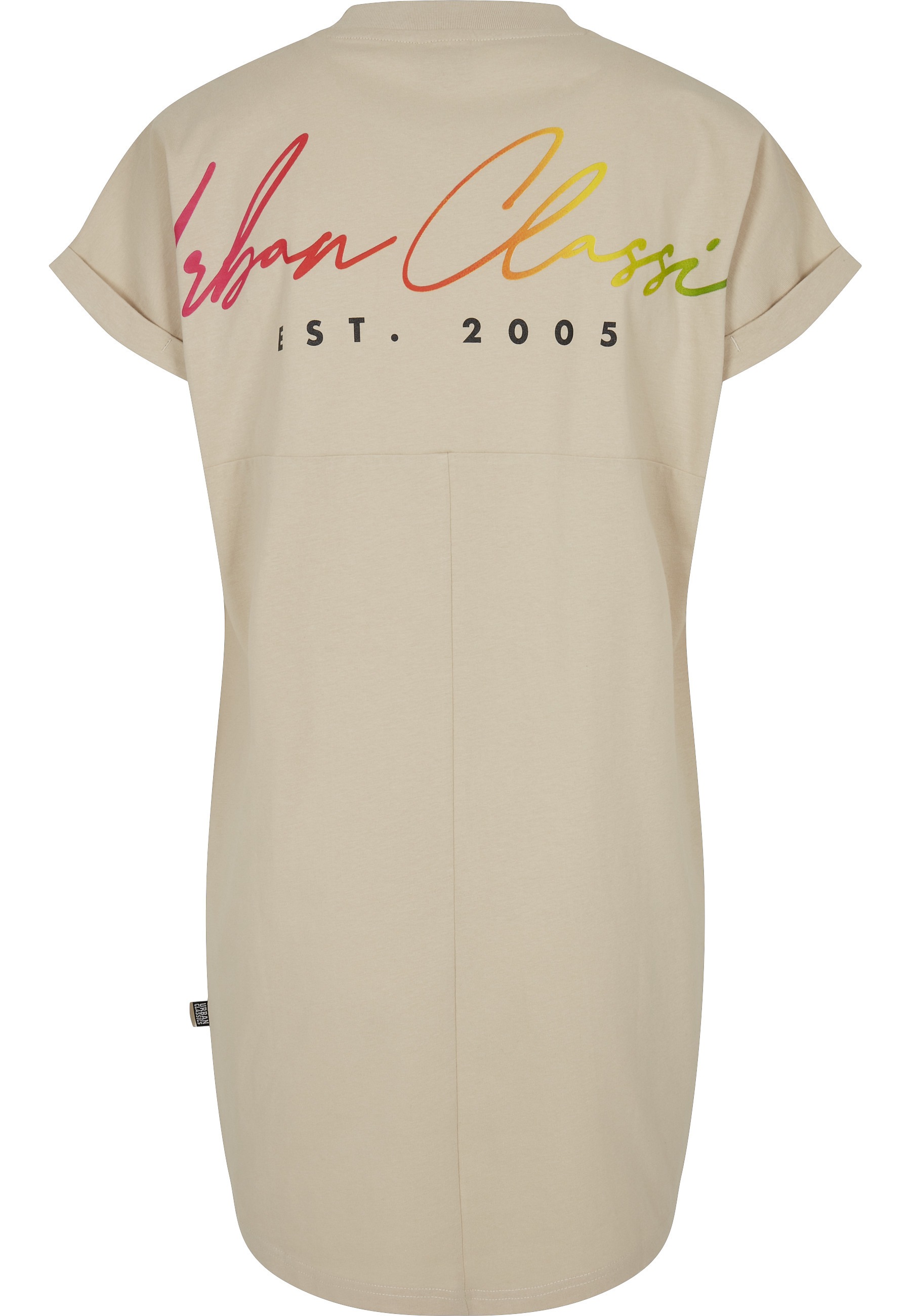 URBAN CLASSICS Shirtkleid "Urban Classics Damen Ladies Rainbow Tee Dress" 1 günstig online kaufen