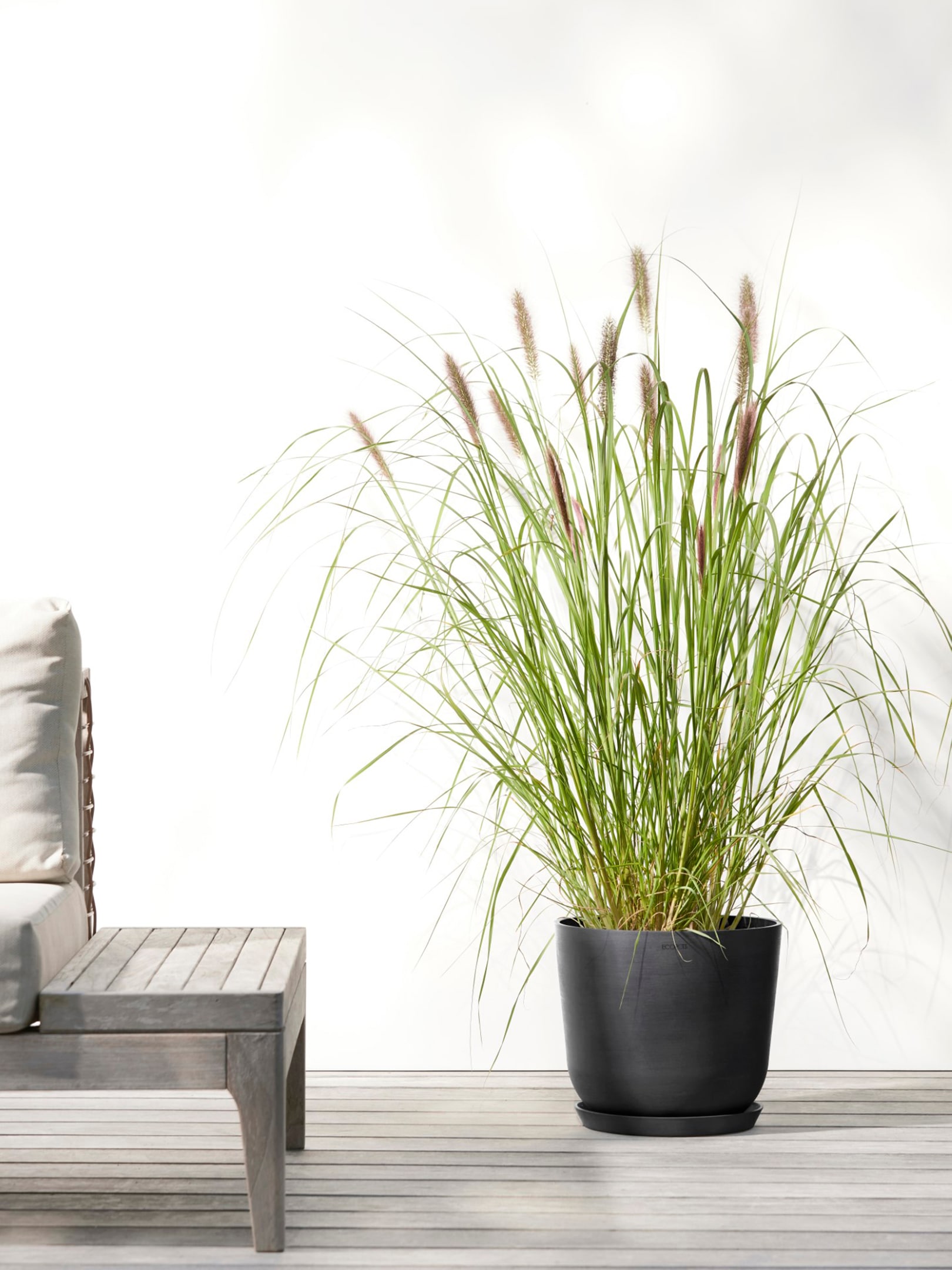 ECOPOTS Blumentopf »Oslo 25 Dunkelgrau«, für innen und außen: frostsicher, bruchsicher und lichtbeständig