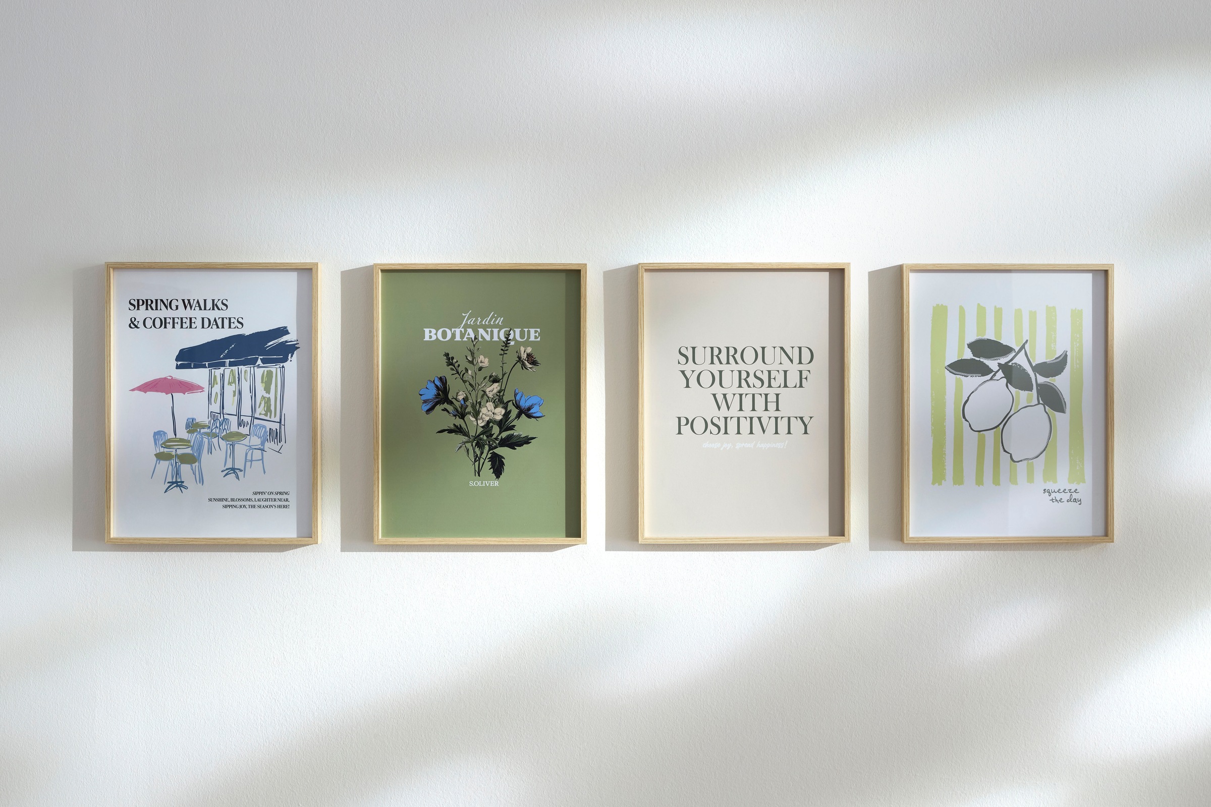 s.Oliver Poster »Motivation & Positivity, hochwertiger print Made in Germany« Kunst | Schriftzug | Schriftzüge | Sprüche 1 Stk. tlg. Kunstdruck als Poster, UV-beständig, lichtecht