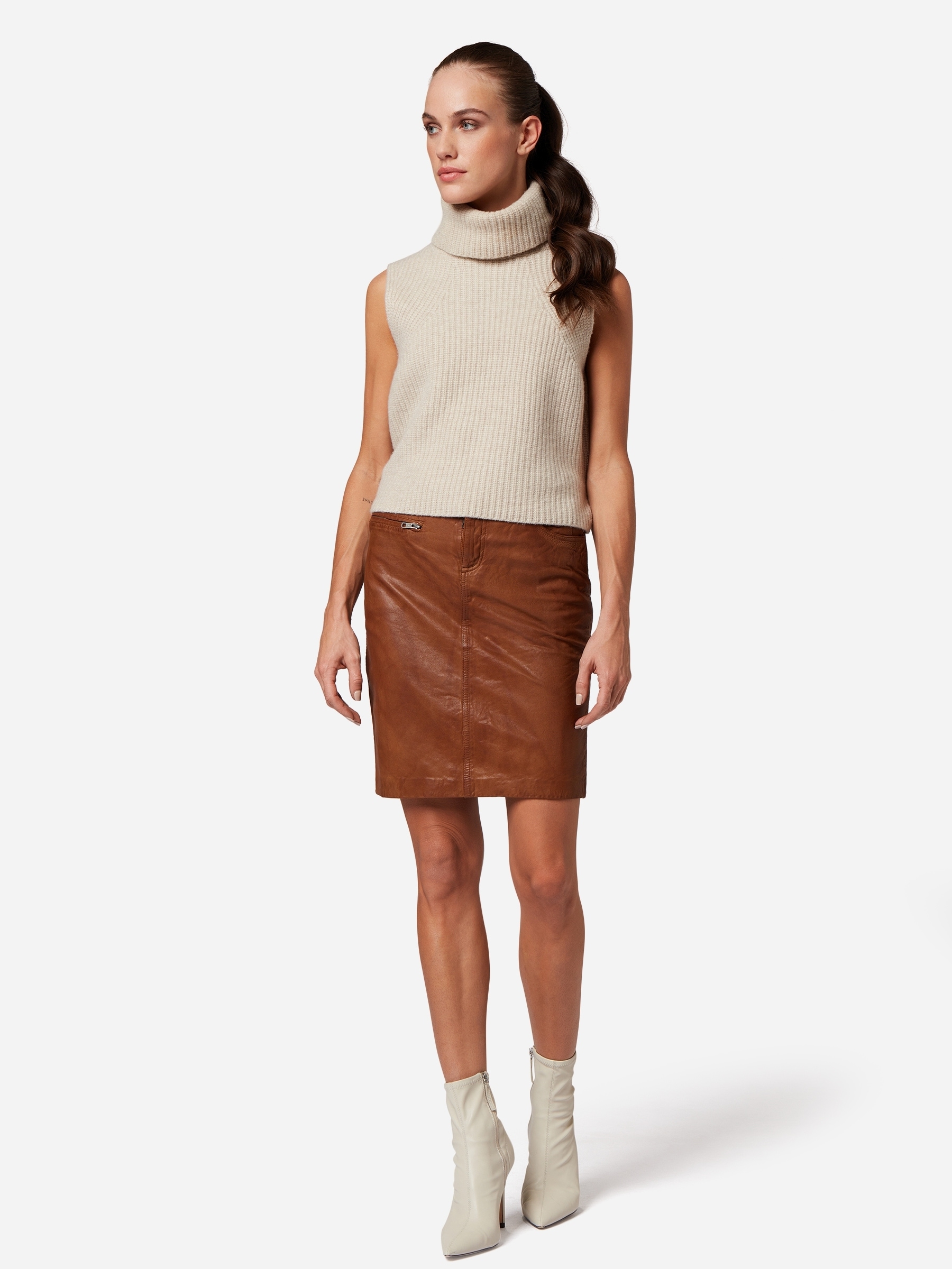 RICANO Bleistiftrock »Lederrock 0132 Skirt« Handgefertigt aus echtem Leder
