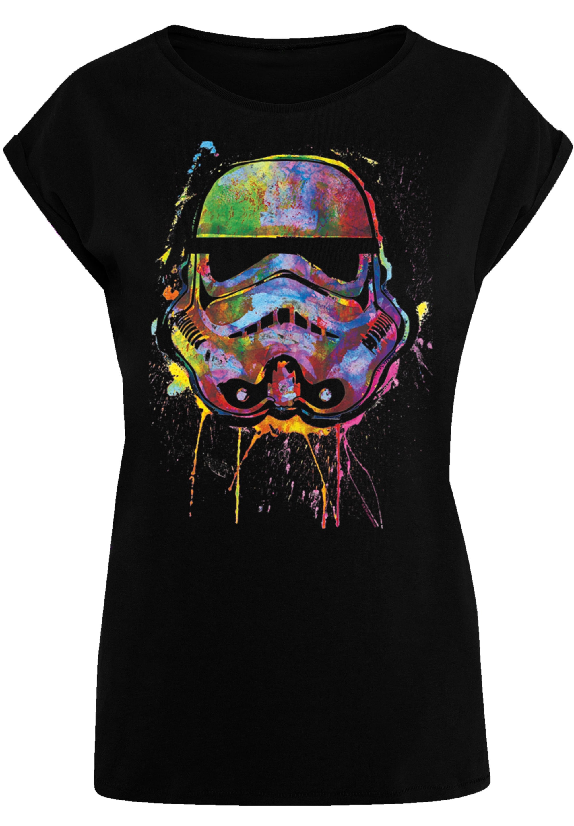 F4NT4STIC T-Shirt »PLUS SIZE Stormtrooper Paint Splats«, Print