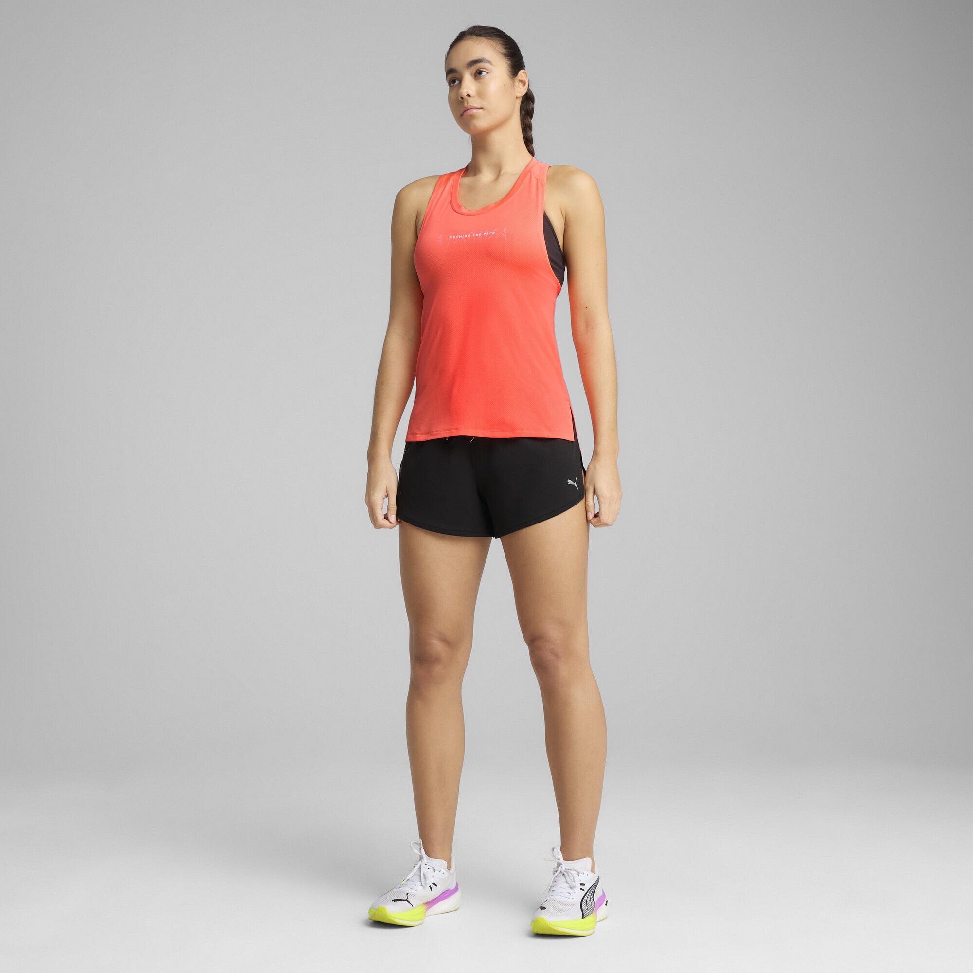 PUMA Laufshorts »RUN Knit 3" Split Shorts Damen«