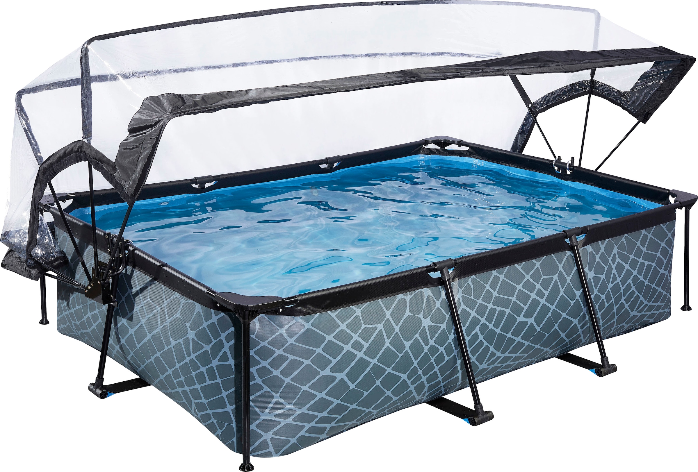 EXIT Framepool BxLxH: 150x220x65 cm, mit Kartuschenfilter und Abdeckung günstig online kaufen