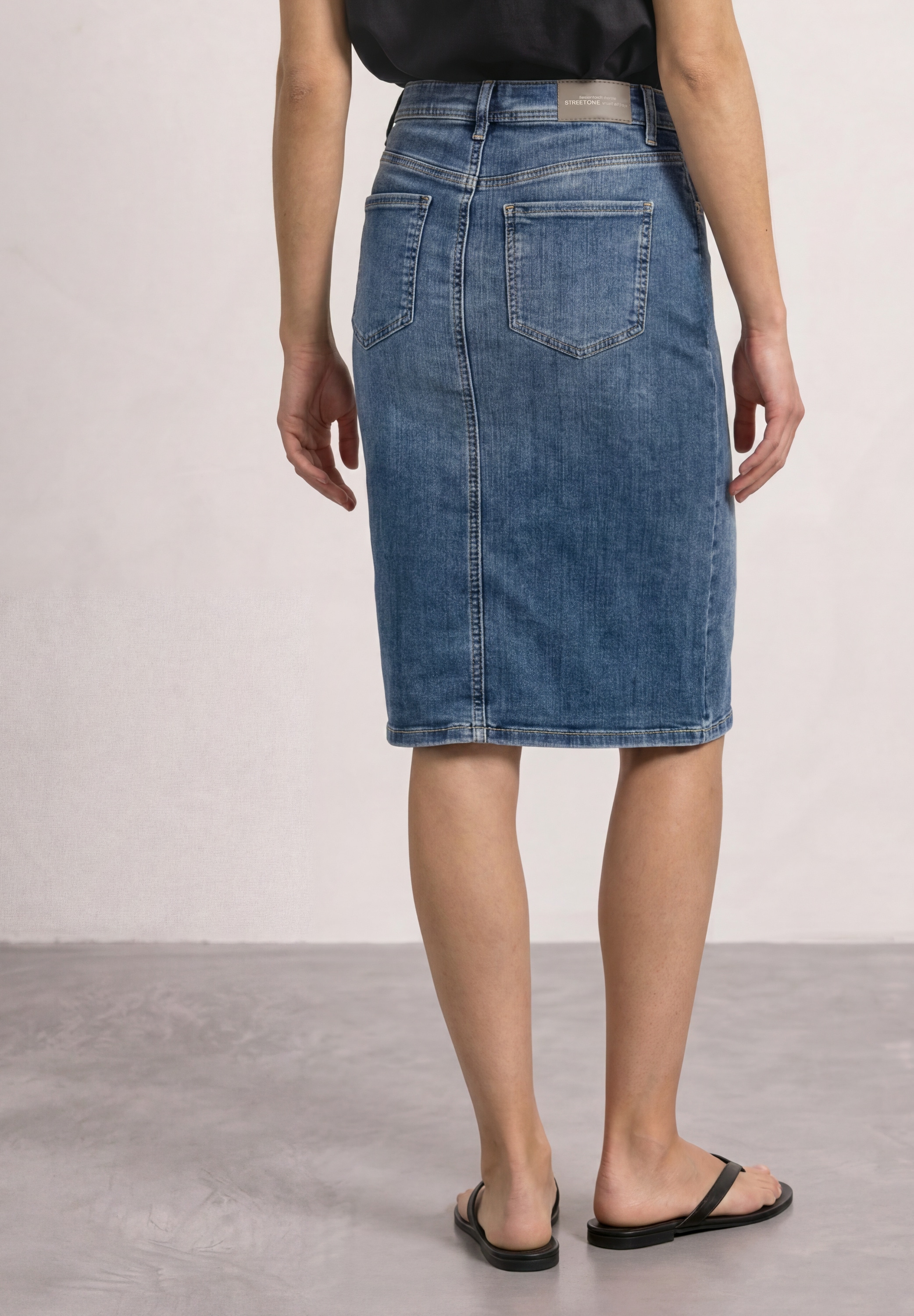 STREET ONE Jeansrock High Waist