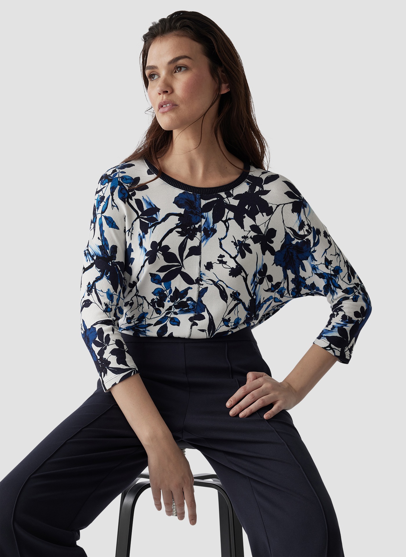 LeComte Print-Shirt »LeComte Shirt mit 3/4-Arm in floralem Muster«
